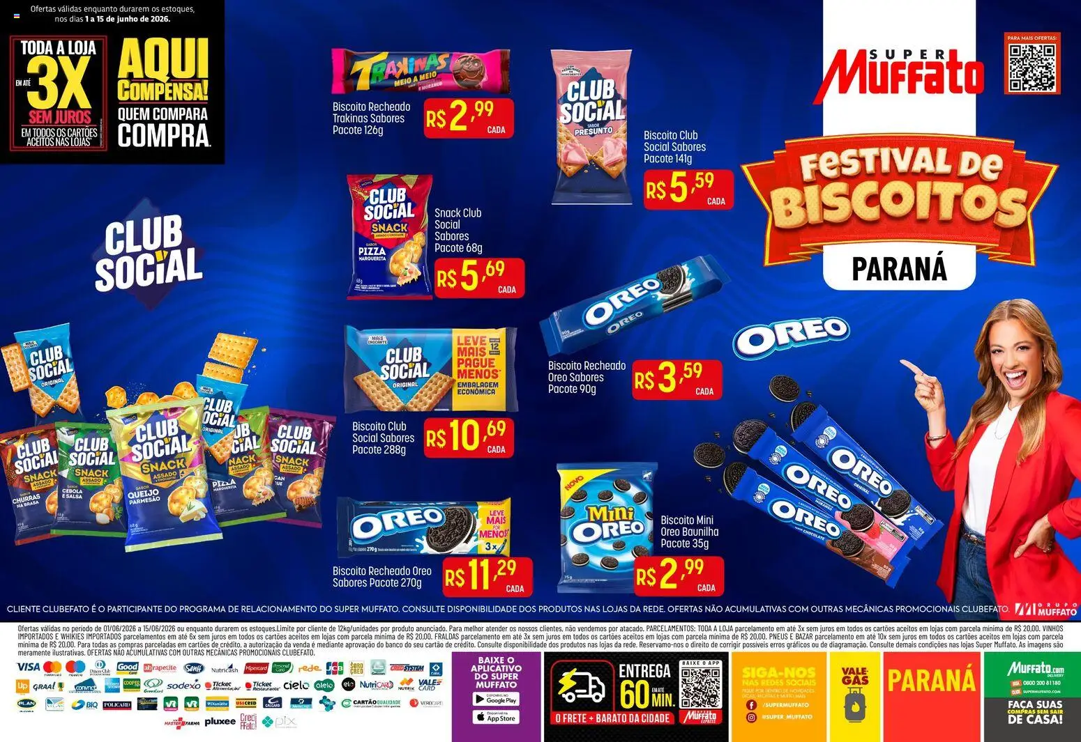 Super Muffato Folheto - válido de 01.06.2026 | Página: 1 | Produtos: Cebola, Queijo, Chocolate, Pneus