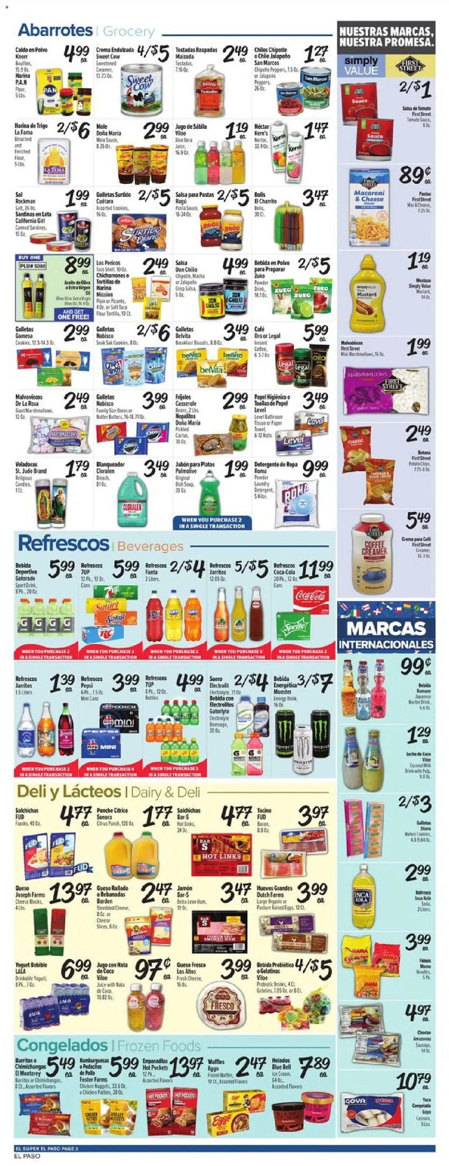 El Super Weekly Ad - TX - valid from 27.05.2026 | Page: 2 | Products: Powder, Yogurt, Coffee, Juice