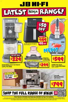 Preview of JB Hi-Fi Latest Ninja Range - valid from 21.05.2026