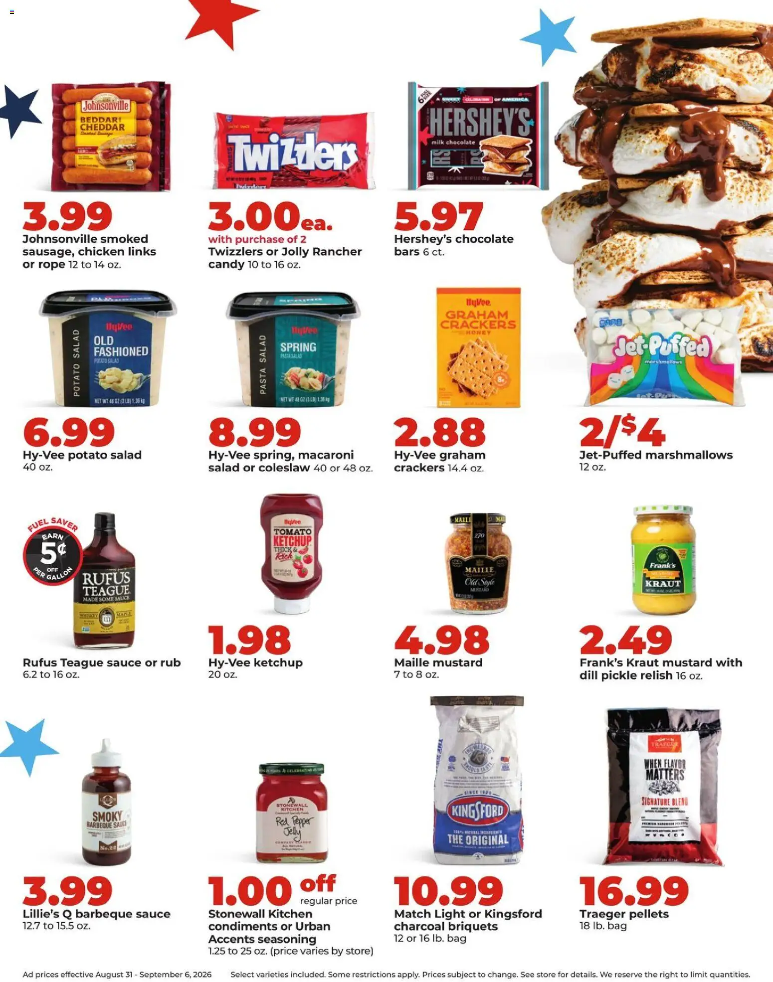 HyVee Weekly Ad - valid from 08/31/2026 | Page: 7 | Products: Chicken, Chocolate, Salad, Sauce