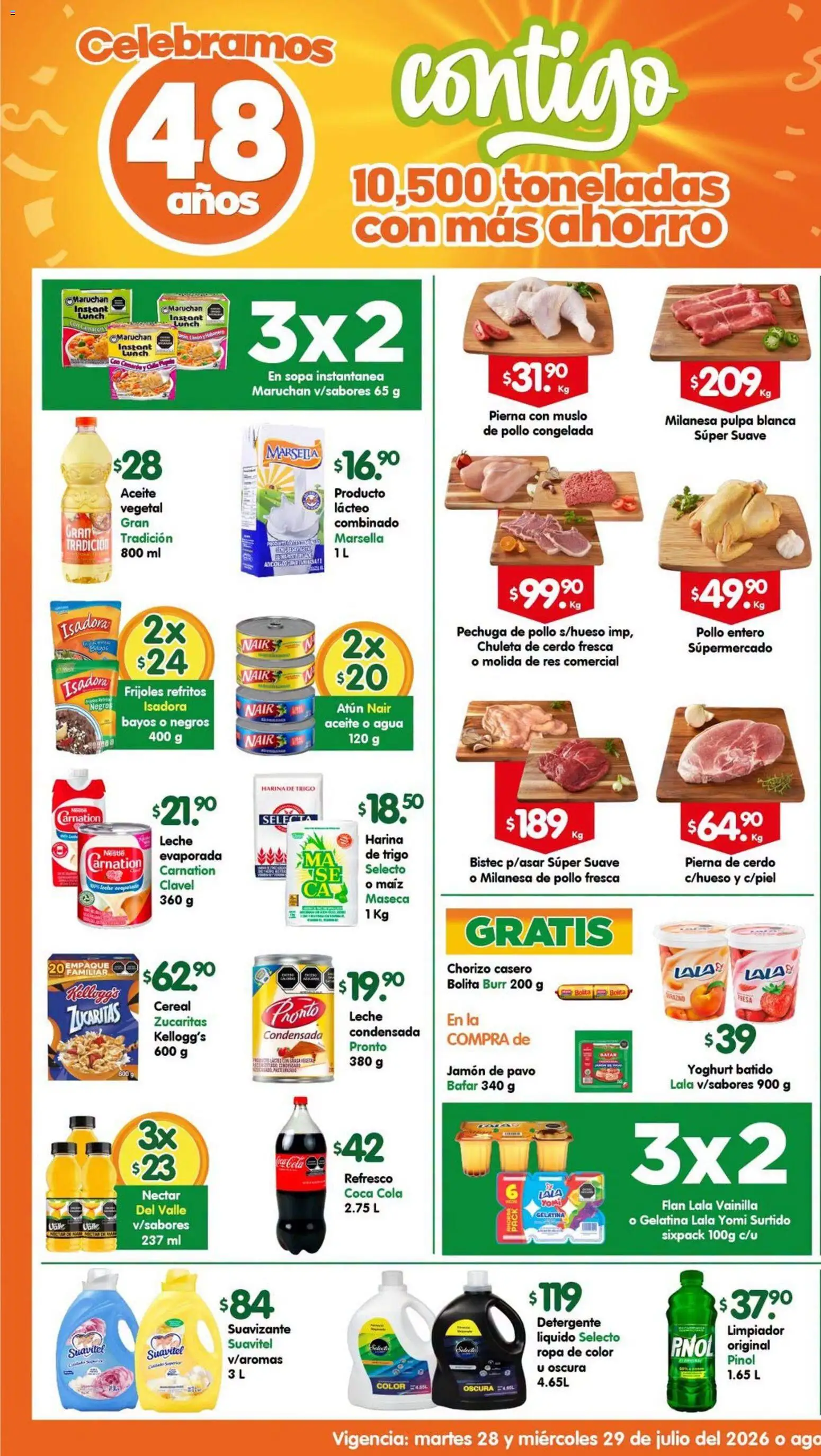 Nuevas ofertas de Arteli válidas en toda la República Mexicana desde el 28/07/2026. ¡Encuentra las mejores ofertas en Arteli folleto! | Página: 1 | Productos: Sopa, Leche, Limpiador, Ropa