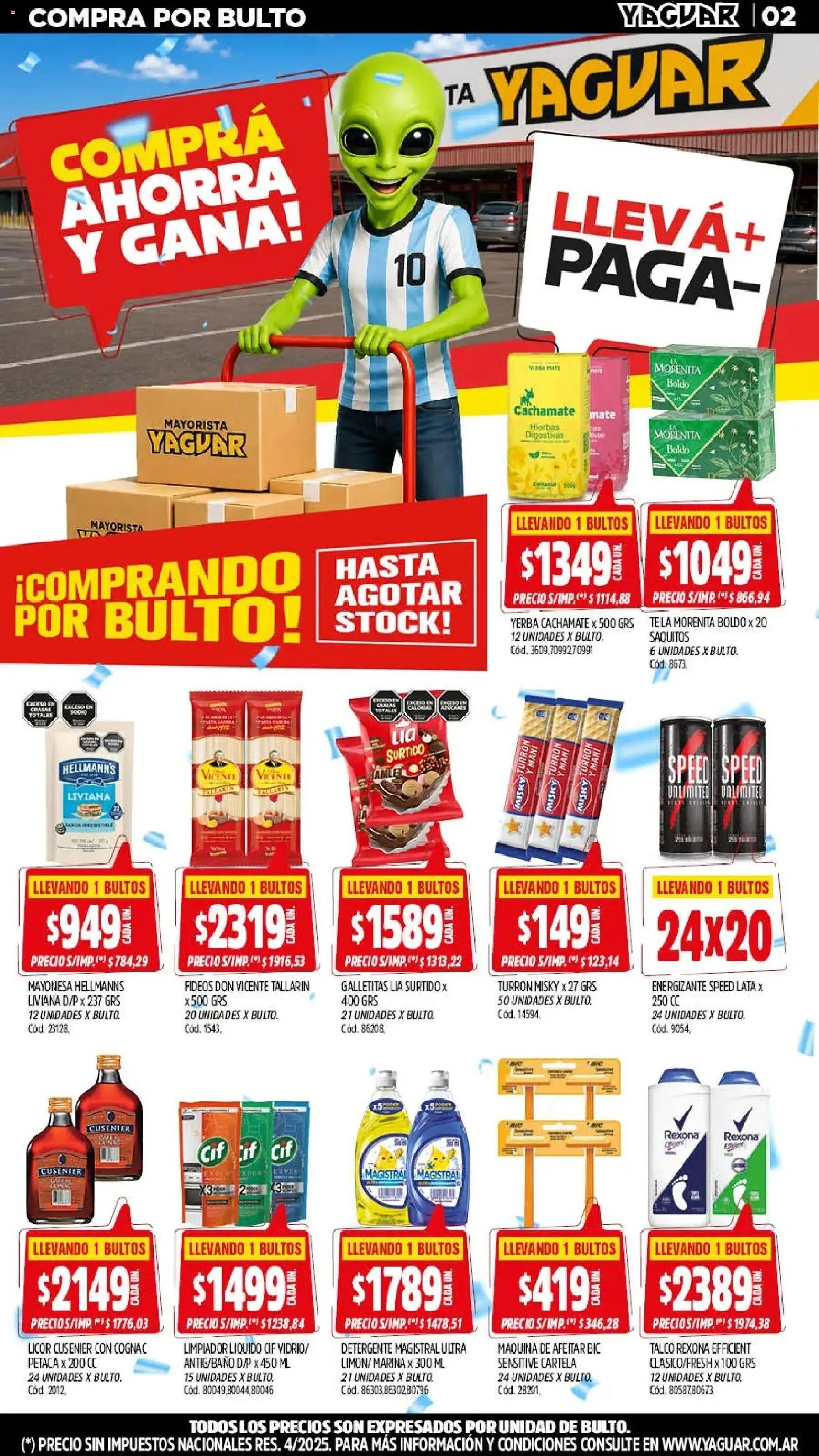Yaguar - Oferta Semanal Parque Chacabuco │ válido desde el 13/07/2026 | Página: 3 | Productos: Mayonesa, Mani, Té, Fideos