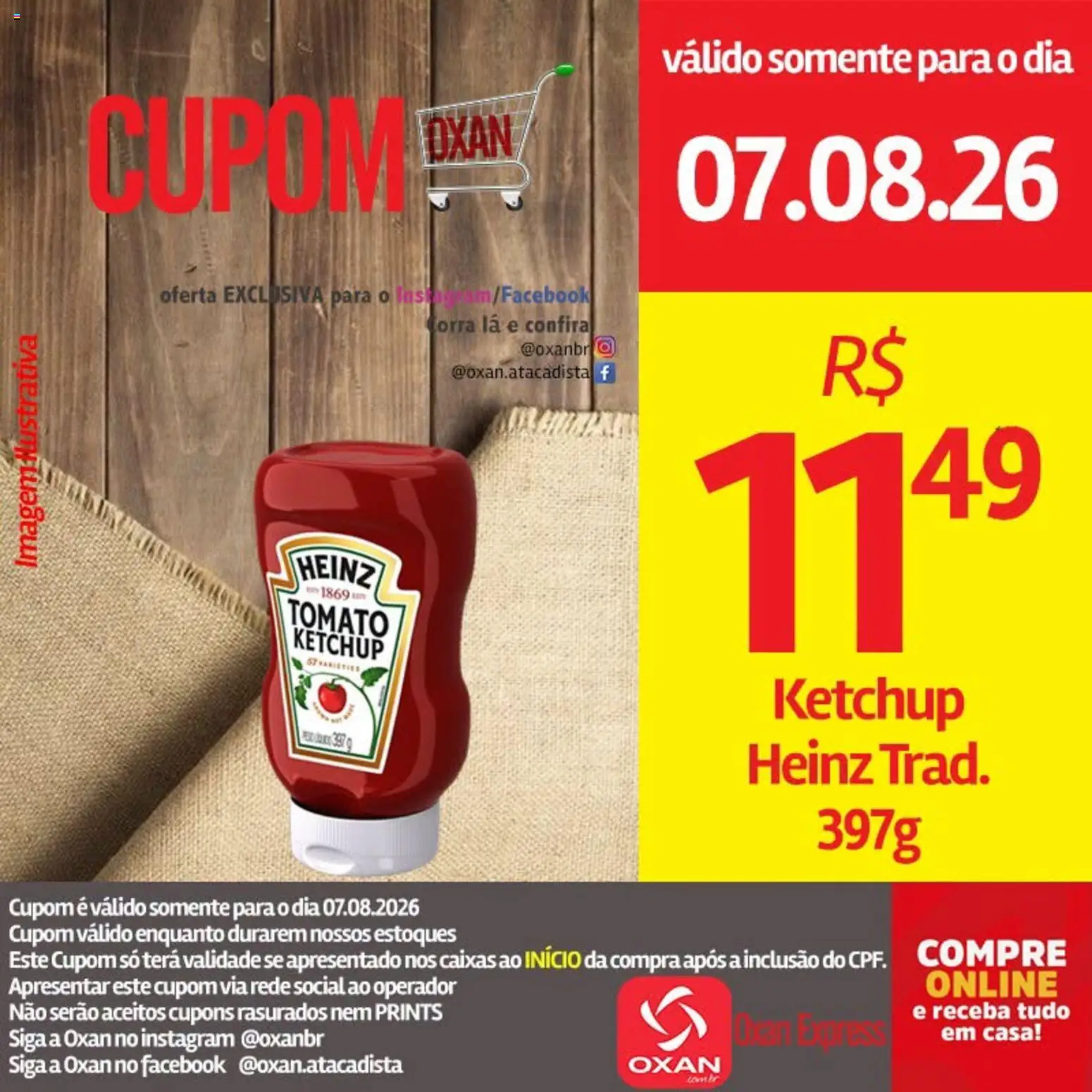 Oxan Atacadista Folheto - válido de 07/08/2026 | Página: 14 | Produtos: Ketchup