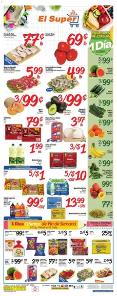 Preview of El Super weekly ads valid from 07/29/2026