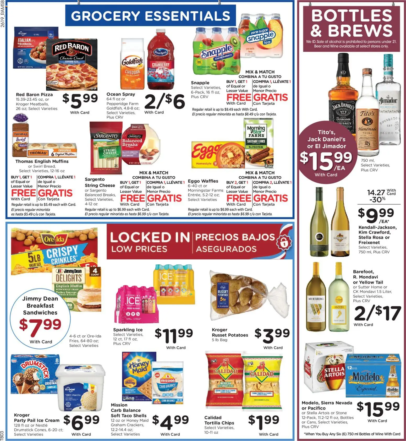 Ralphs Weekly Ad - valid from 10.06.2026 | Page: 8 | Products: Pizza, Sausage, Peach, Muffin