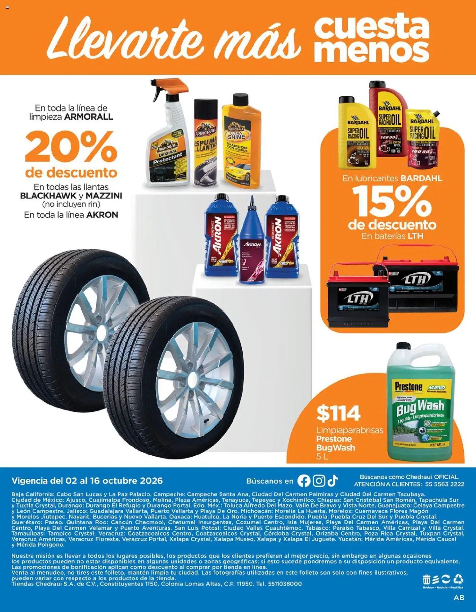 Nuevas ofertas de Chedraui válidas en toda la República Mexicana desde el 02/10/2026. ¡Encuentra las mejores ofertas en Chedraui folleto Renueva tu hogar Llevarte más cuesta menos! | Página: 16
