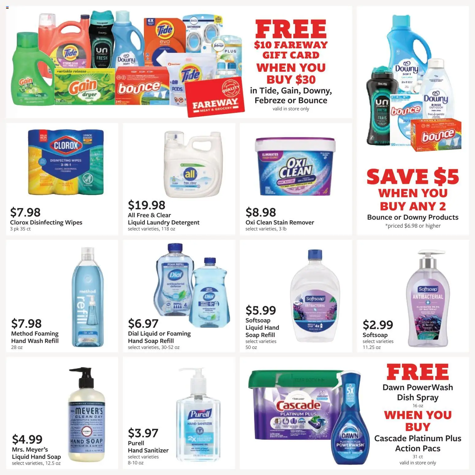 Fareway Monthly Ad - valid from 09/28/2026 | Page: 39 | Products: Meat, Laundry detergent, Detergent, Hand sanitizer