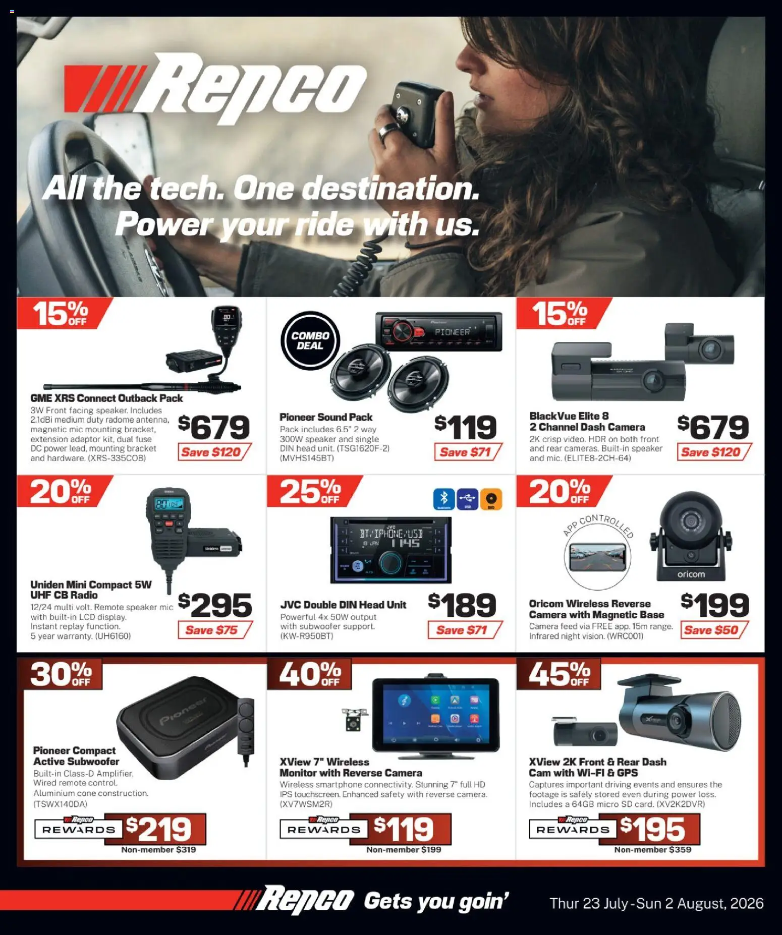 Repco weekly catalogue from 23/07/2026 catalogue cover