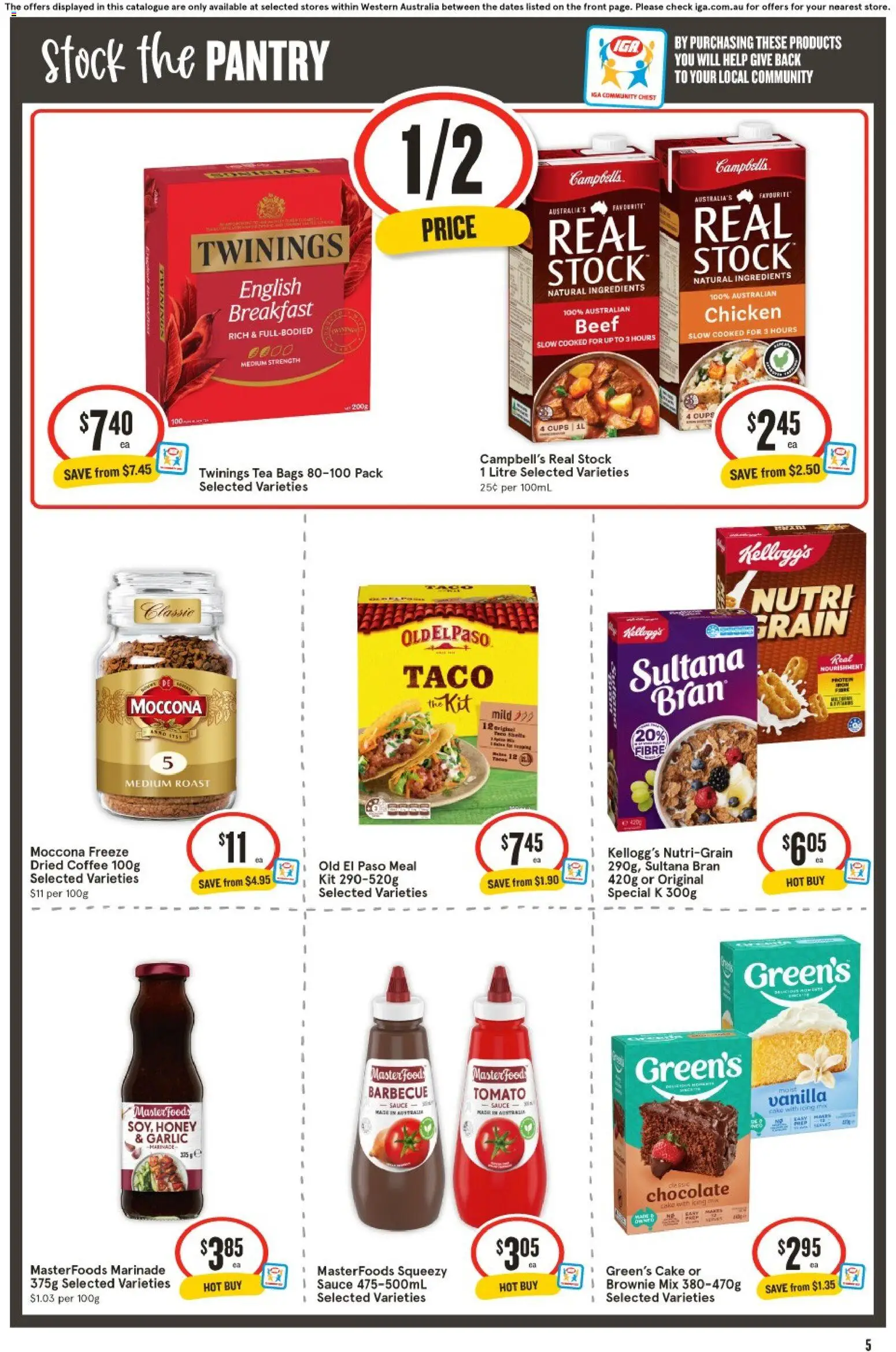 IGA catalogue - valid from 03.06.2026 | Page: 6 | Products: Chocolate, Honey, Garlic, Moccona