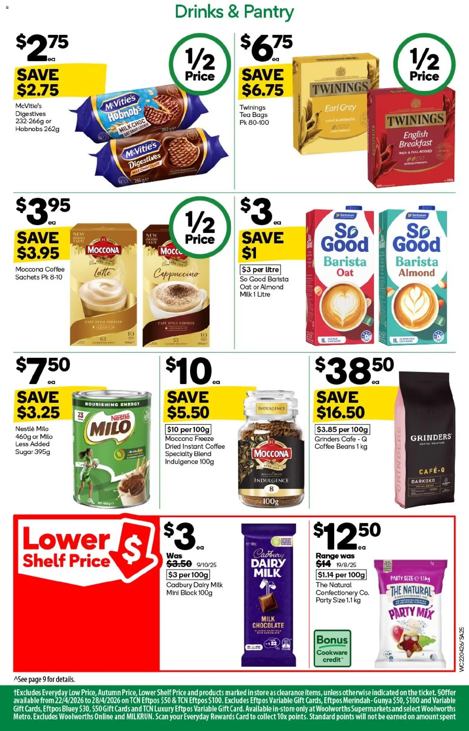 Woolworths catalogue - valid from 22.04.2026 | Page: 25 | Products: Shelf, Coffee, Tea, Gin