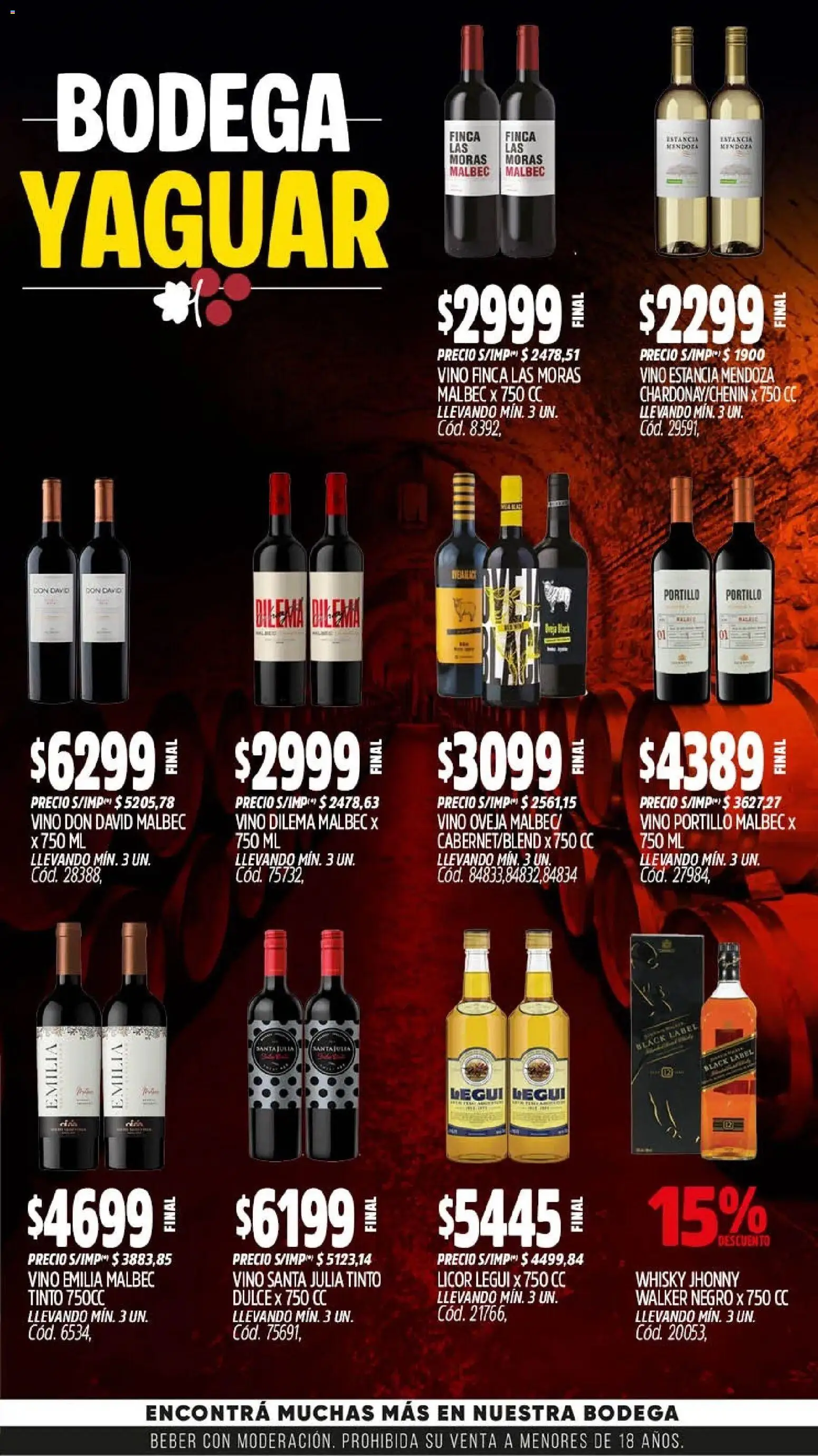 Yaguar - Oferta Semanal Misiones │ válido desde el 25.05.2026 | Página: 4 | Productos: Whisky, Vino