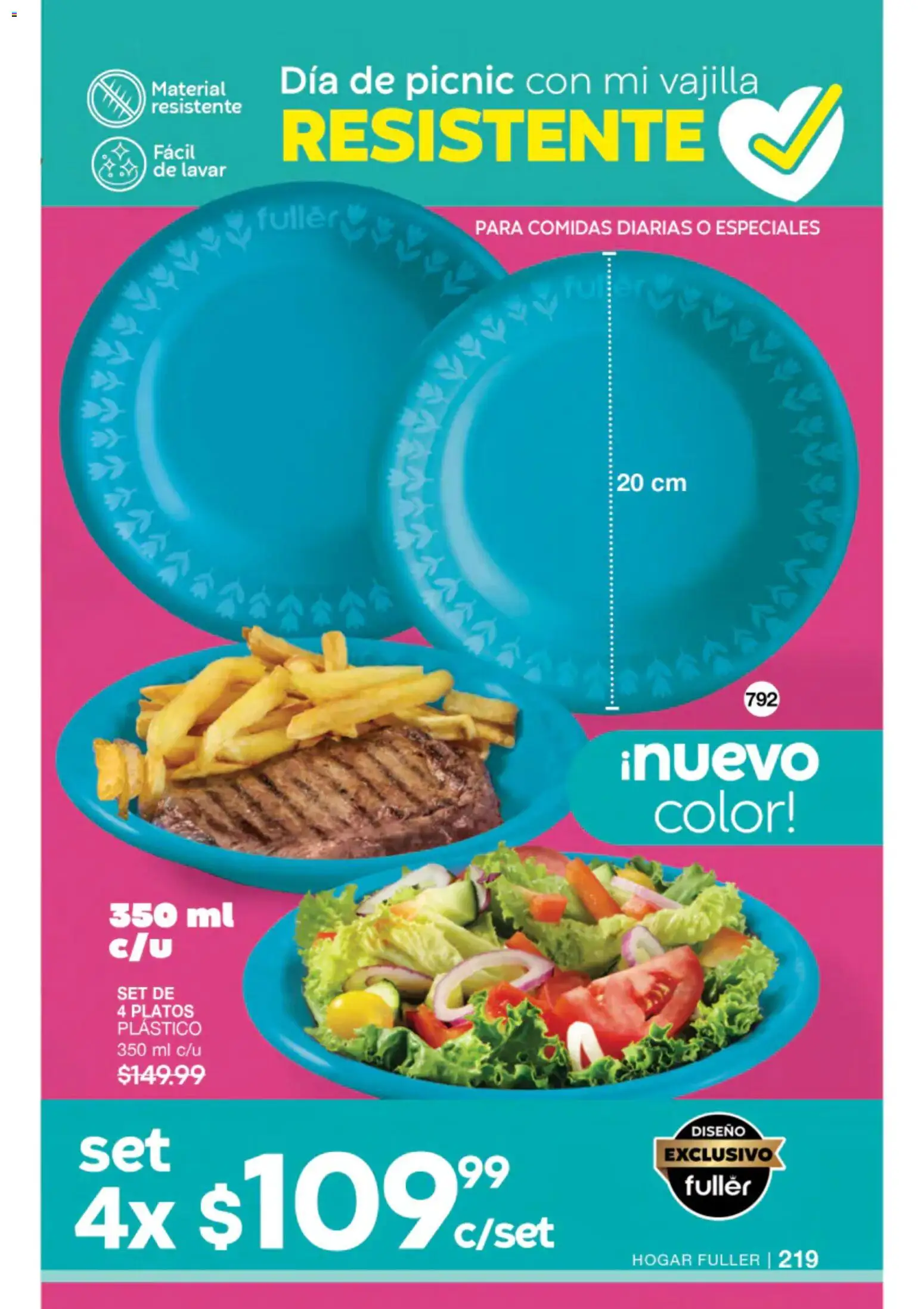 Nuevas ofertas de Fuller válidas en toda la República Mexicana desde el 22/07/2026. ¡Encuentra las mejores ofertas en Fuller campaña 8 2026! | Página: 204 | Productos: Vajilla