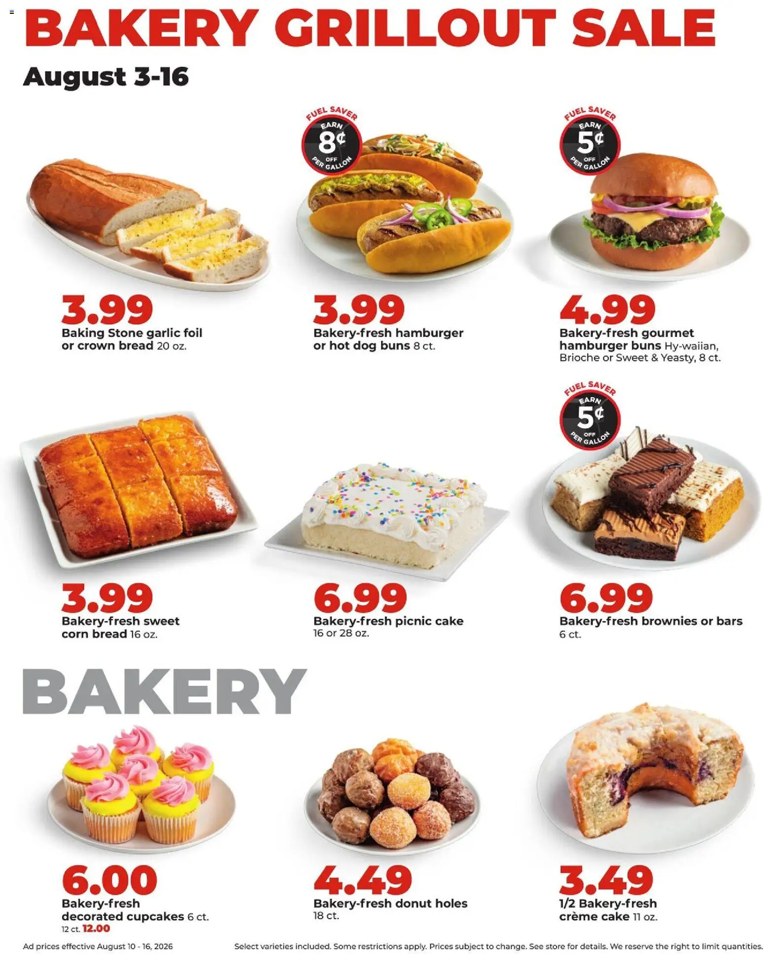 HyVee Weekly Ad - valid from 08/10/2026 | Page: 16 | Products: Bakery, Corn, Brioche, Donut