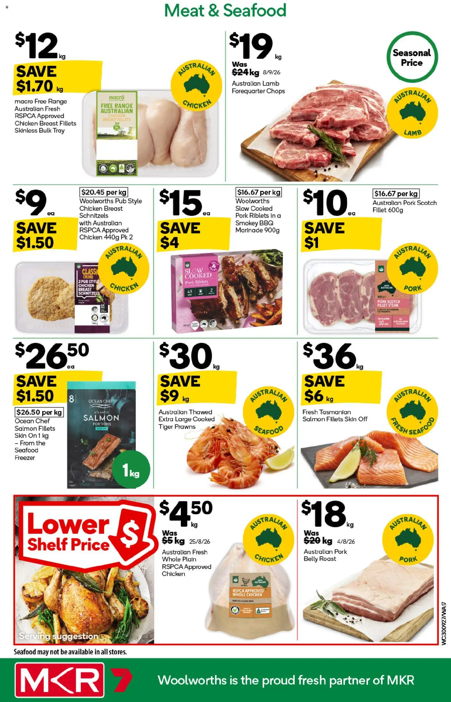 Woolworths catalogue - valid from 30/09/2026 | Page: 15 | Products: Shelf, Prawns, Steak, Freezer