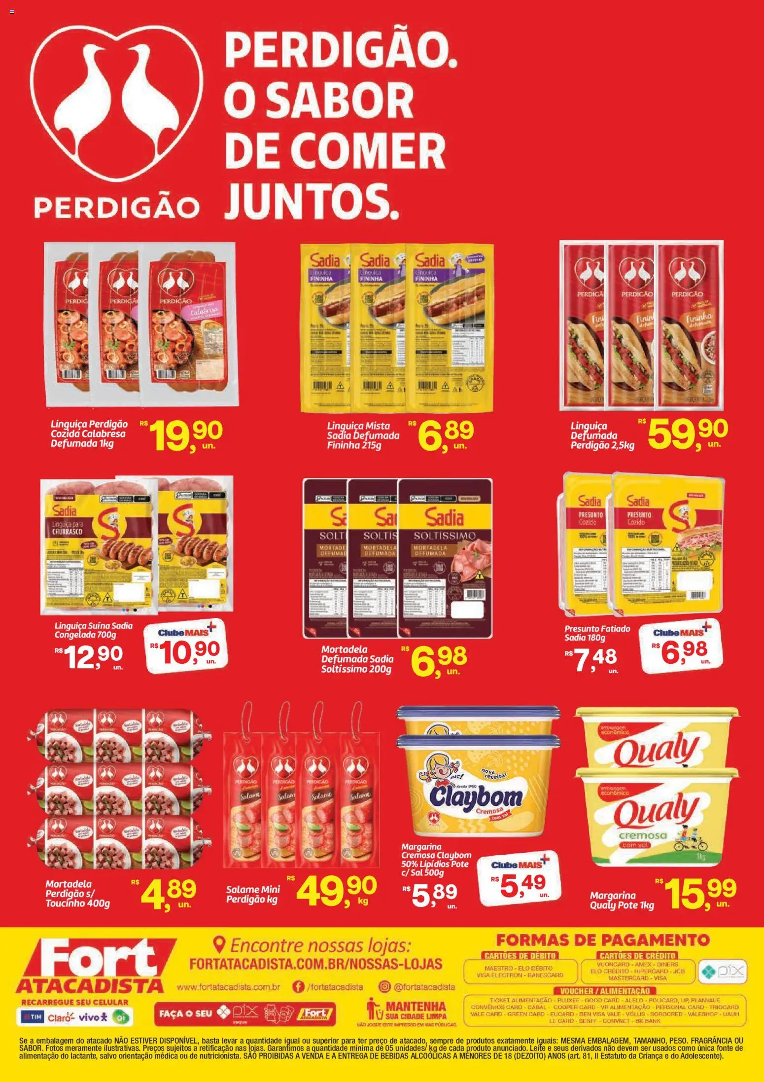 Fort Atacadista Folheto - válido de 17/09/2026 | Página: 2 | Produtos: Bebidas, Faca, Sal, Margarina