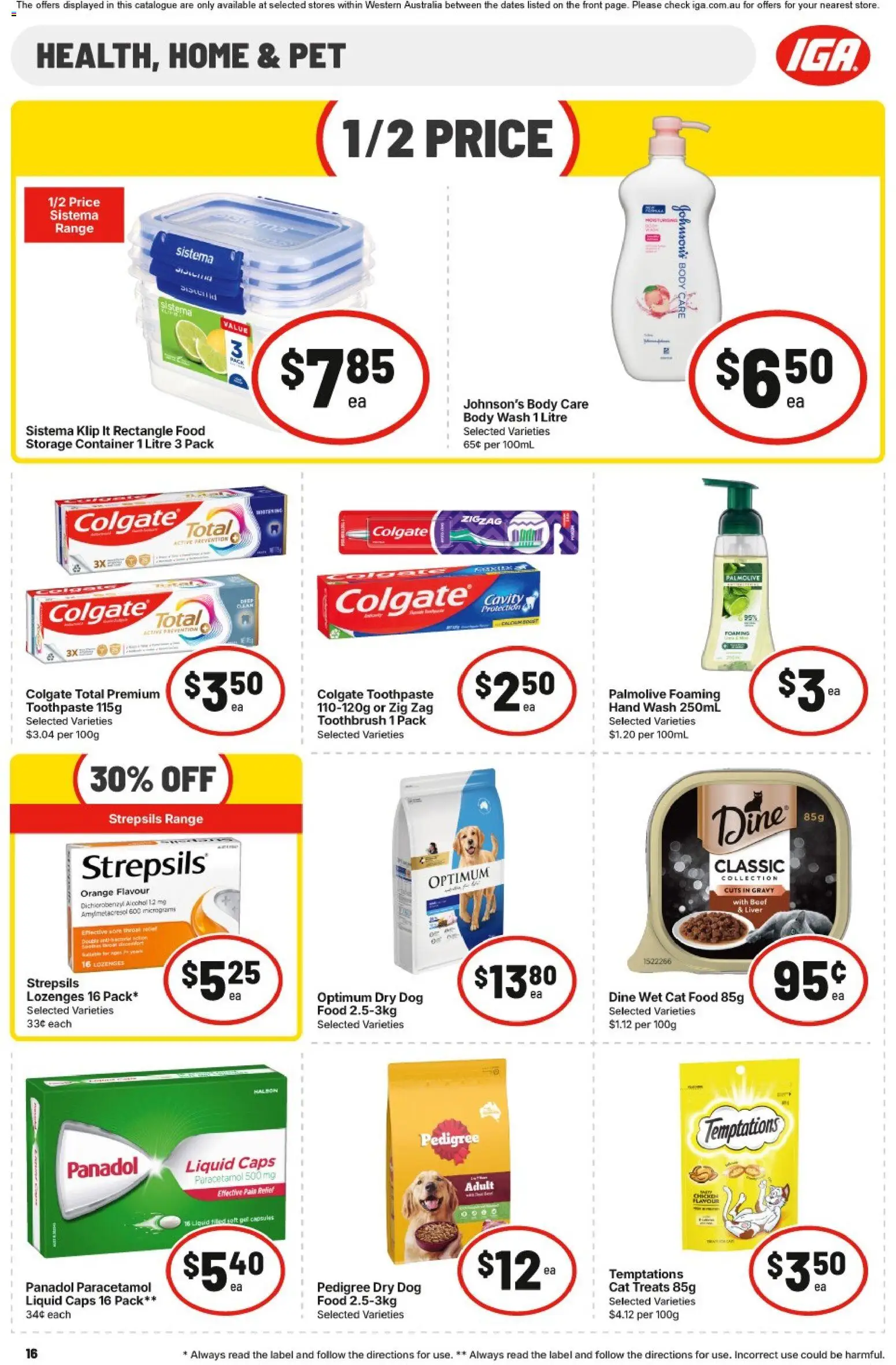 IGA catalogue - valid from 30/09/2026 | Page: 16 | Products: Liver, Alcohol, Toothbrush, Hand wash
