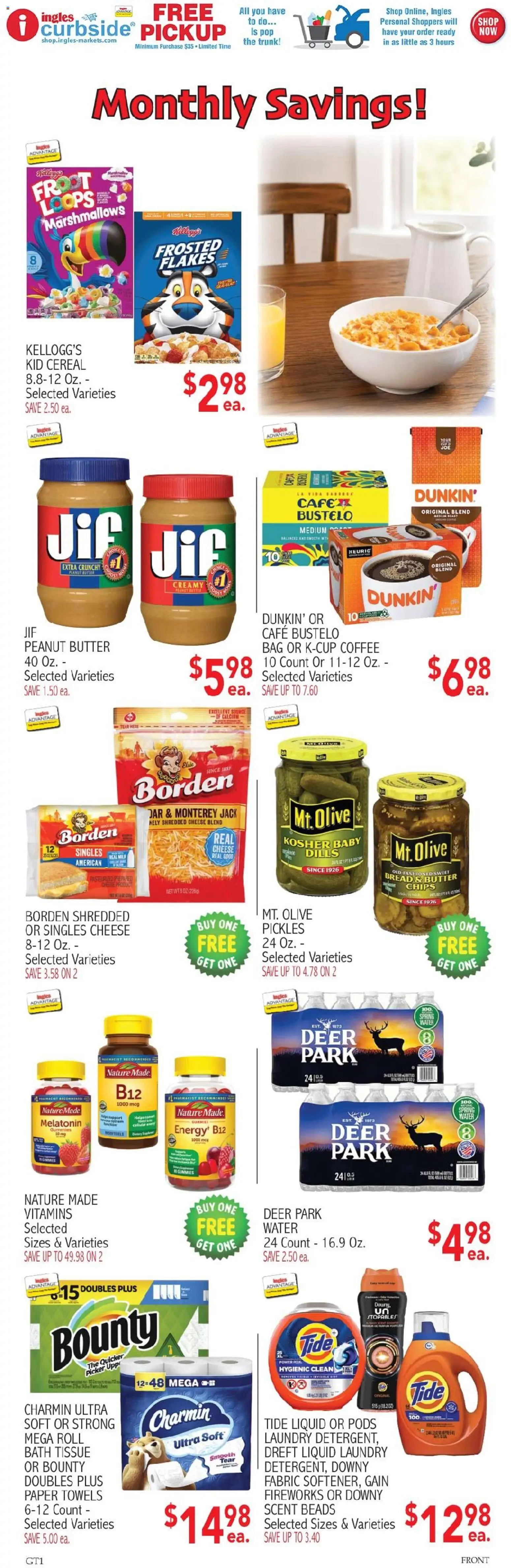 Ingles Weekly Ad - valid from 07/15/2026 | Page: 5 | Products: Melatonin, Butter, Chips, Bag