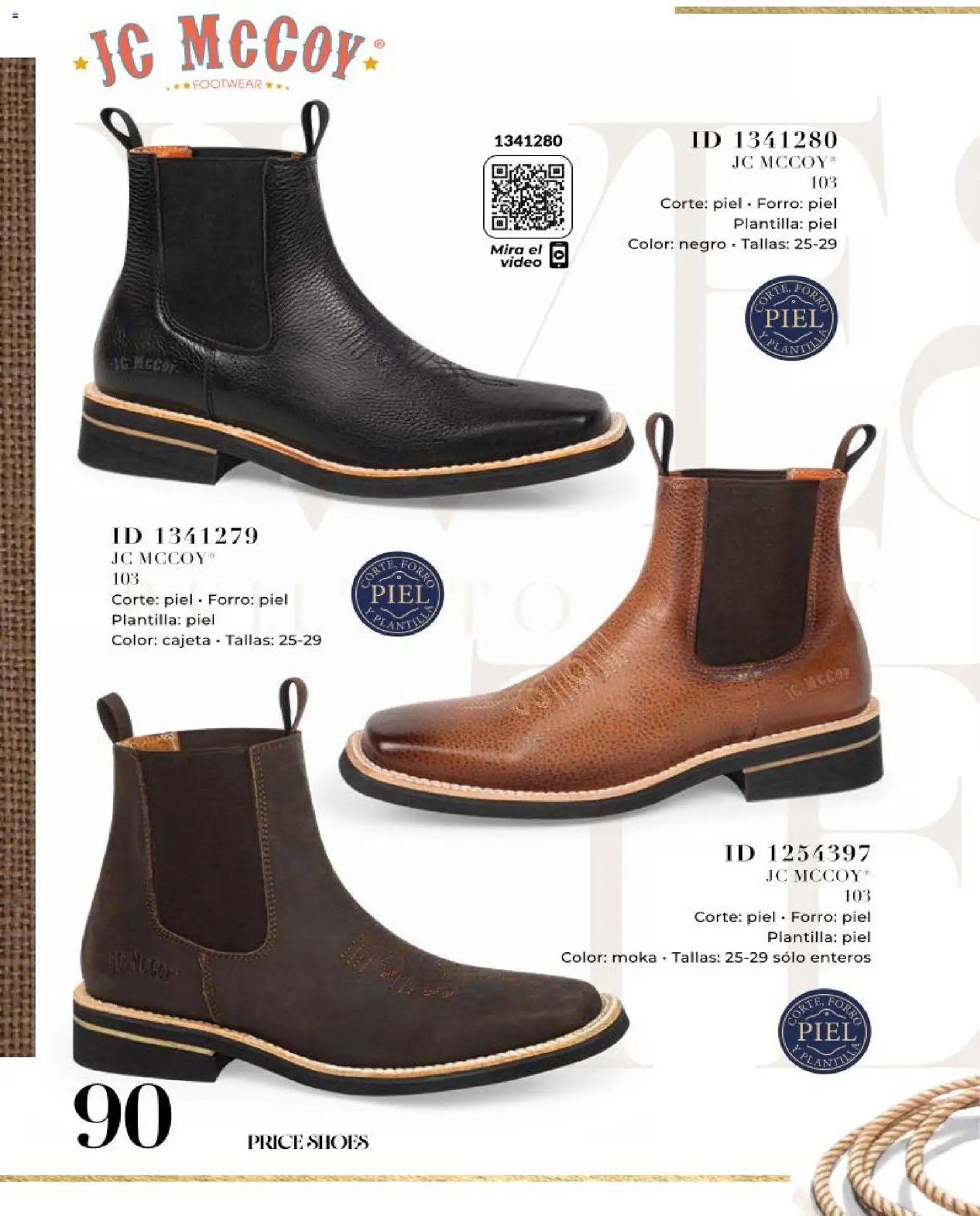 Nuevas ofertas de Price Shoes válidas en toda la República Mexicana desde el 25/06/2026. ¡Encuentra las mejores ofertas en Price Shoes catálogo Caballeros Mini! | Página: 90