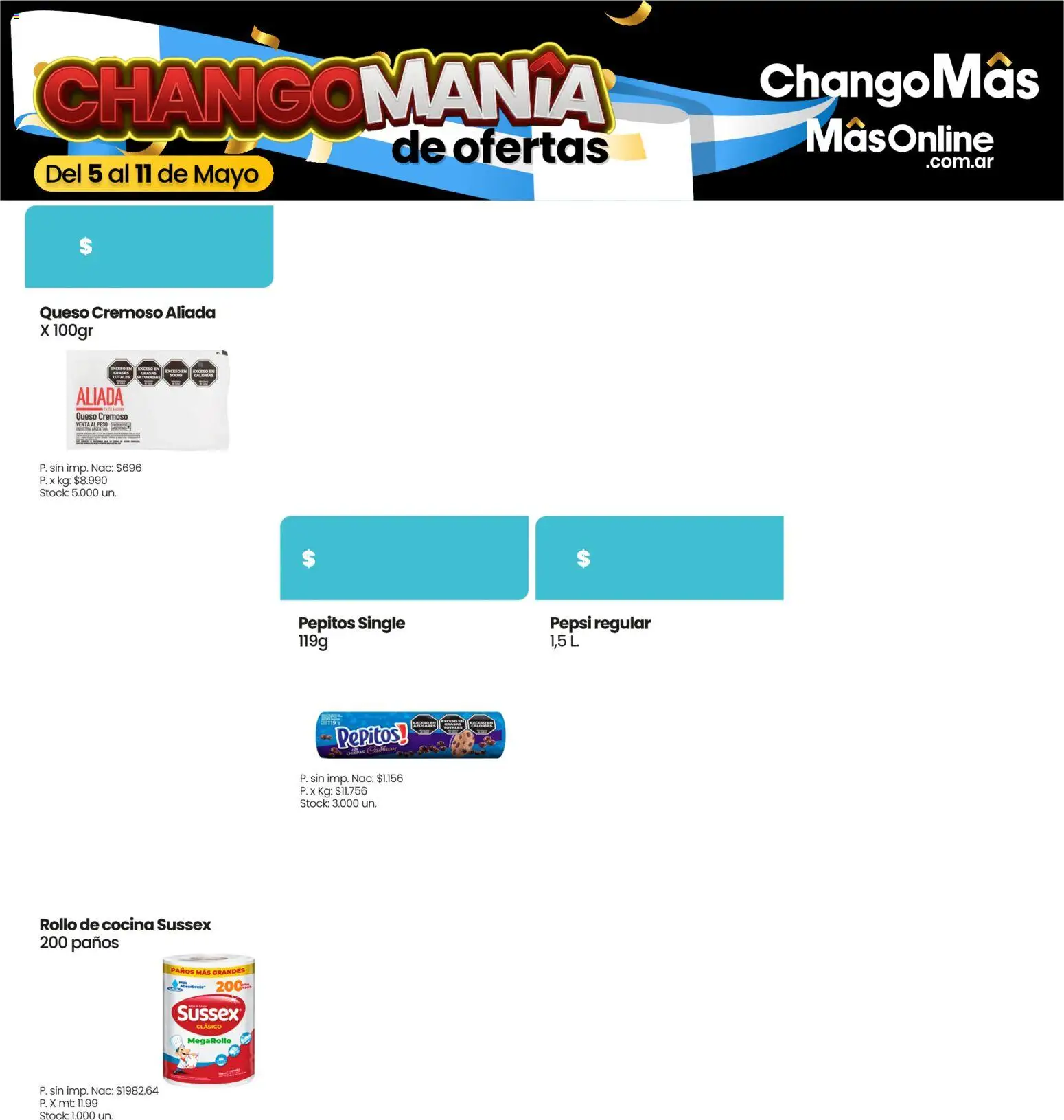 Punto Mayorista catálogo │ válido desde el 05.05.2026 | Página: 1 | Productos: Cocina, Peso, Queso