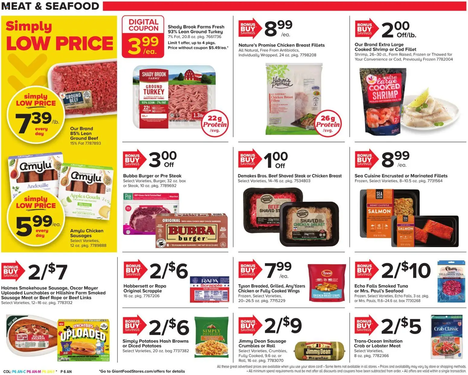 Giant Weekly Ad - valid from 12.06.2026 | Page: 11 | Products: Beef, Potatoes, Seafood, Bag
