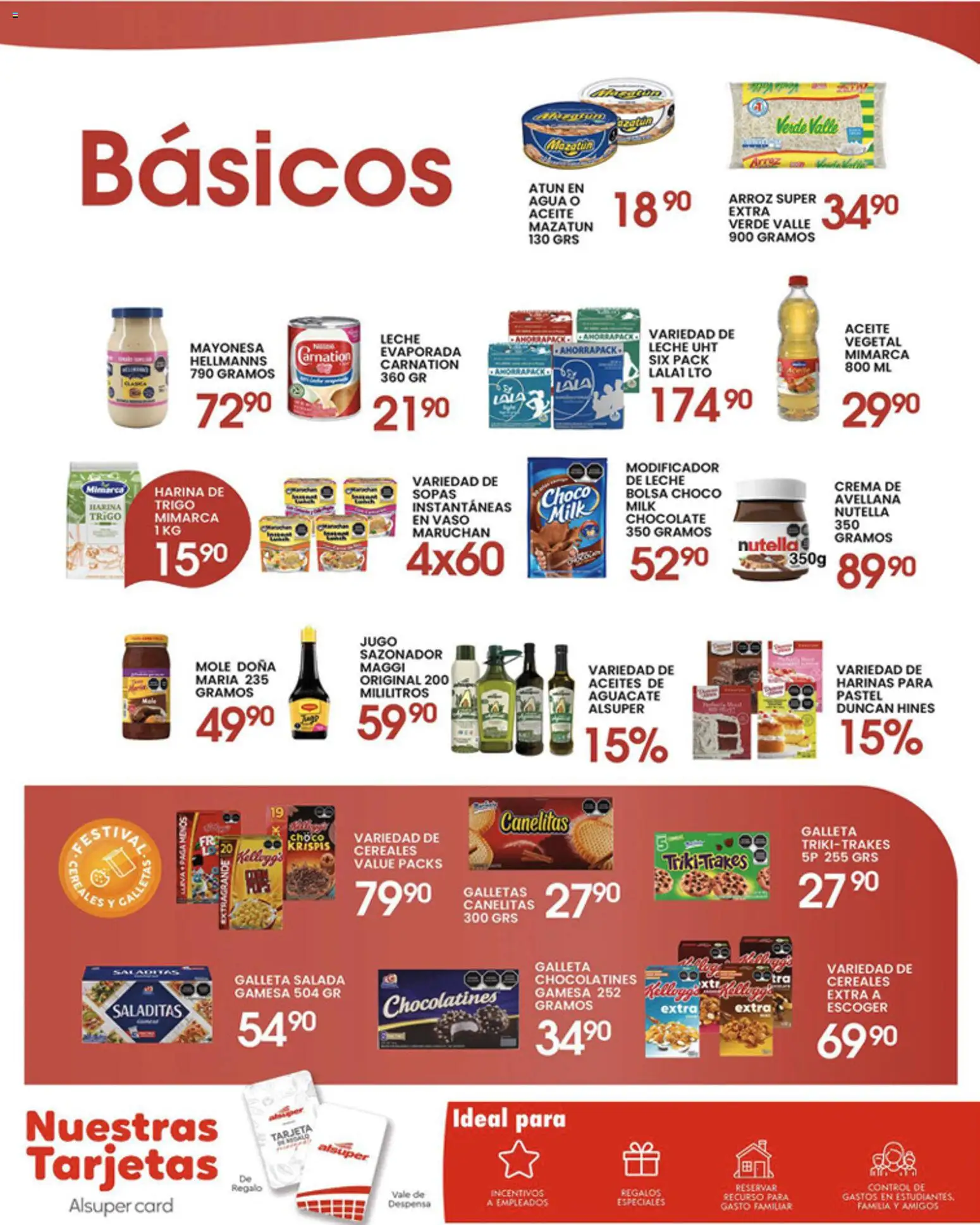 Nuevas ofertas de Alsuper válidas en toda la República Mexicana desde el 08.05.2026. ¡Encuentra las mejores ofertas en Alsuper folleto Laguna! | Página: 6 | Productos: Atún, Agua, Pastel, Despensa