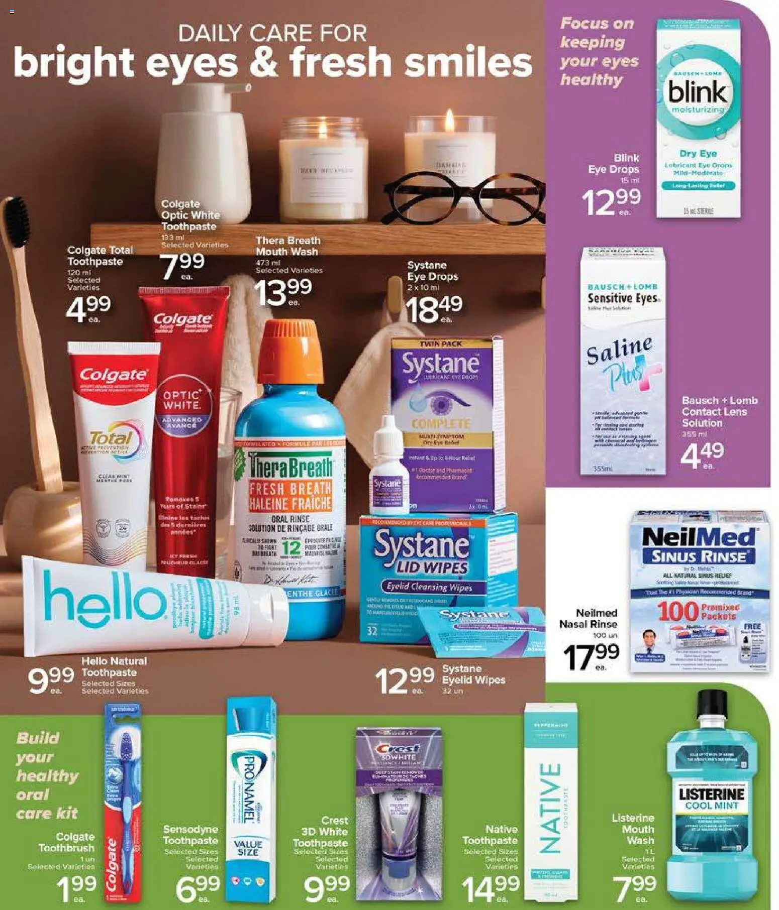 Metro flyer valid from Aug 27, 2026 | Page: 7 | Products: Toothbrush, Eye drops, Listerine, Lubricant
