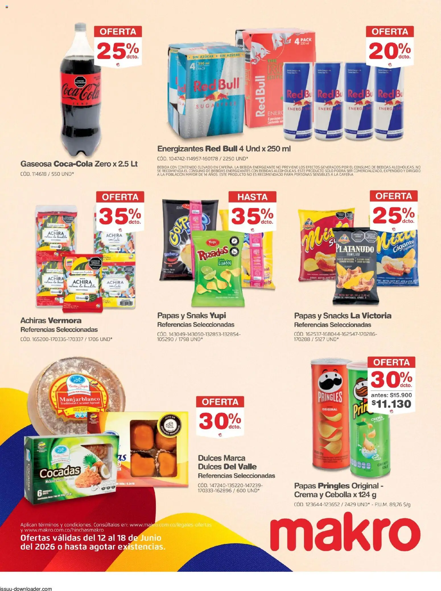 Makro revista - valida desde el 12.06.2026 | Página: 9 | Productos: Gaseosa, Azucar, Limón, Coco