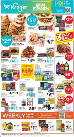 Preview of Kroger weekly ads valid from 29.04.2026