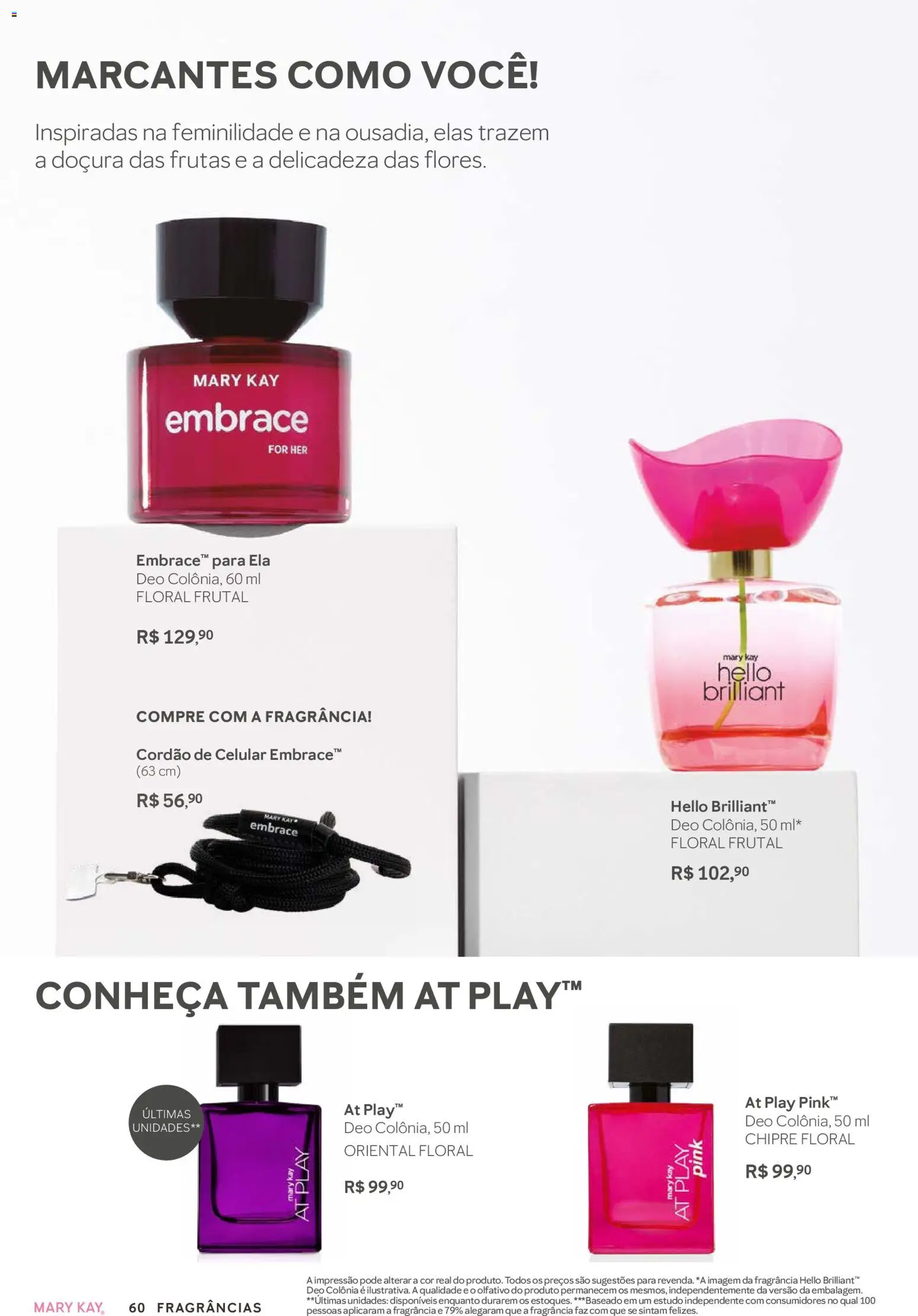 Mary Kay Folheto - válido de 01/03/2026 | Página: 60 | Produtos: Celular, Fragrância