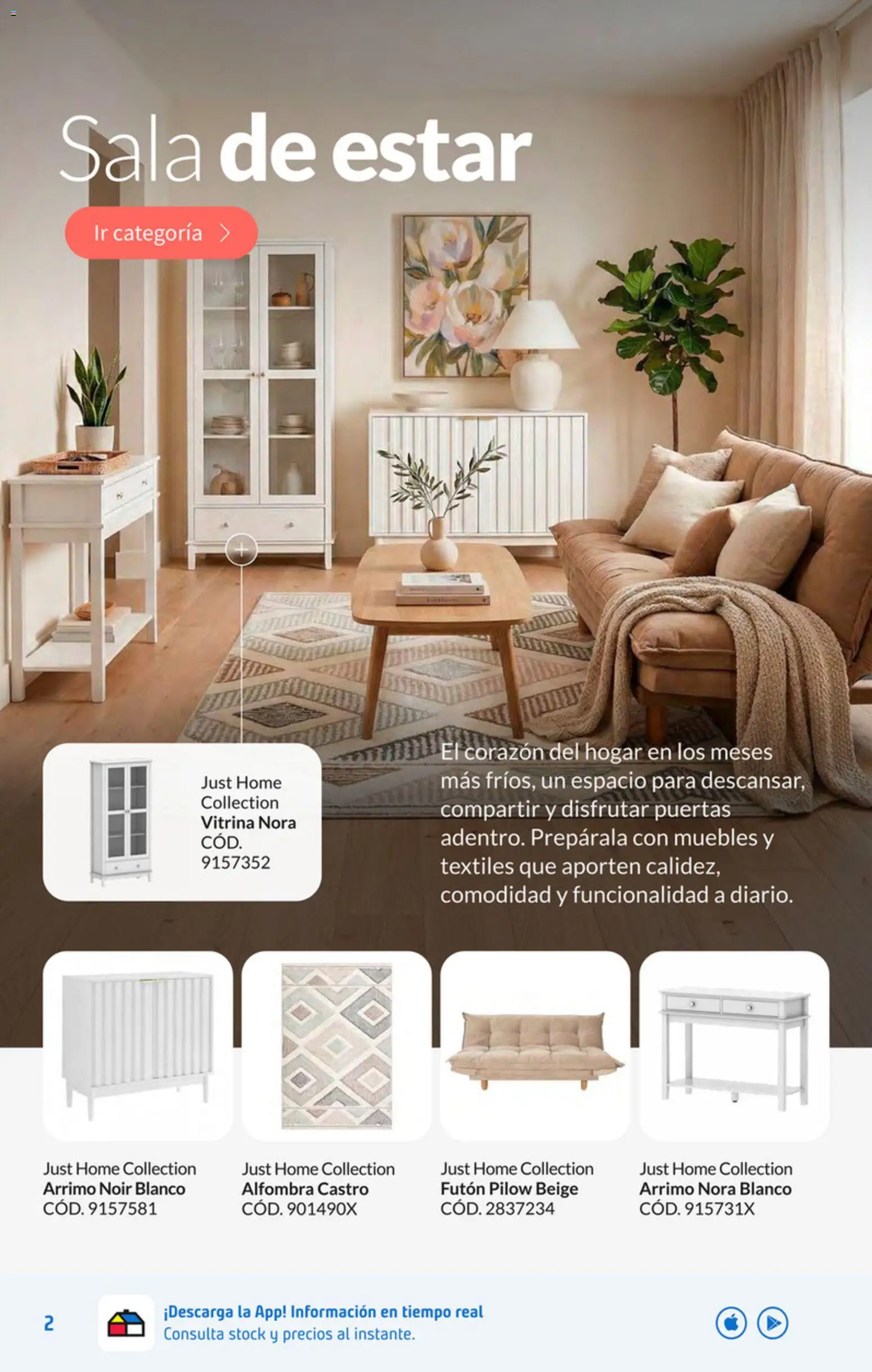 Sodimac Ofertas │ válido desde el 30.06.2026 | Página: 2 | Productos: Futón, Alfombra, Vitrina
