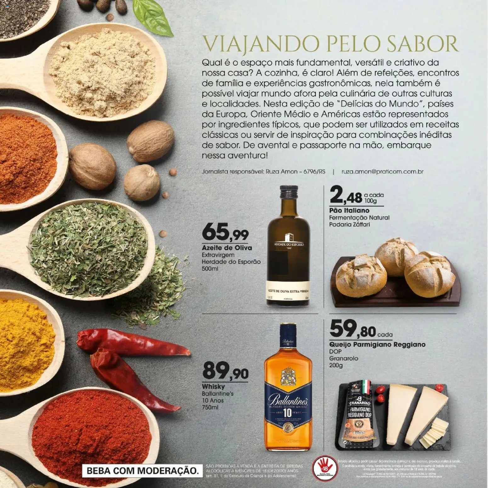 Zaffari Folheto - válido de 06/08/2026 | Página: 2 | Produtos: Whisky, Avental, Bebida, Azeite