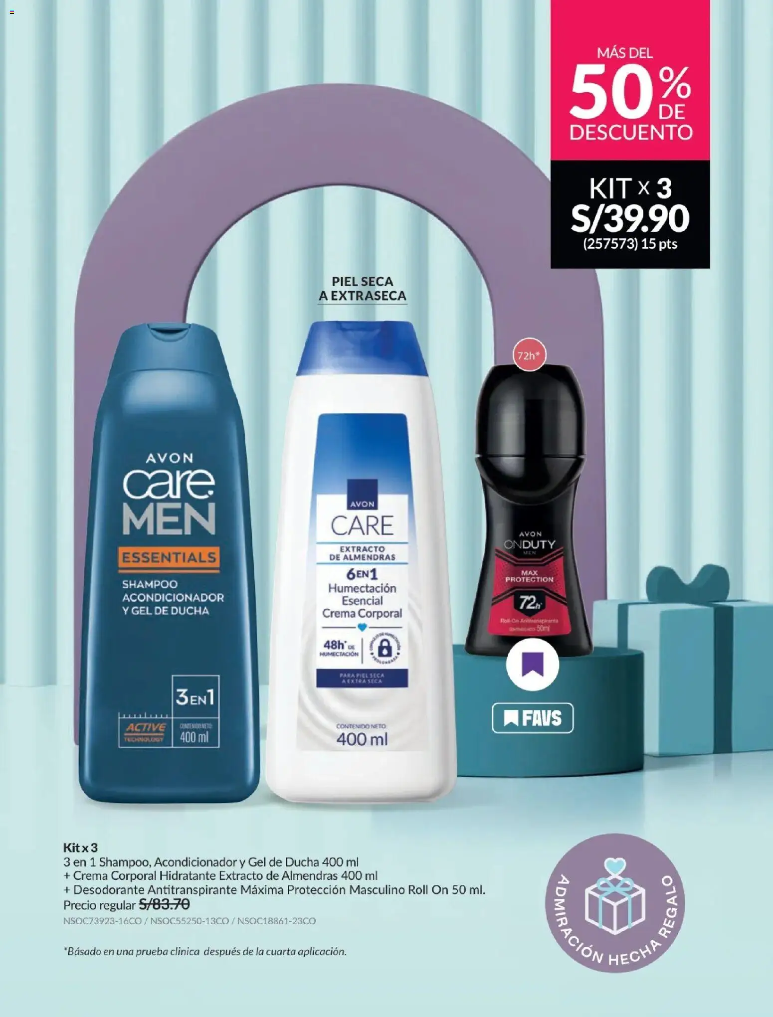 Catálogo Avon válido desde 24.05.2026 | Página: 23 | Productos: Acondicionador, Gel de ducha, Desodorante, Ducha