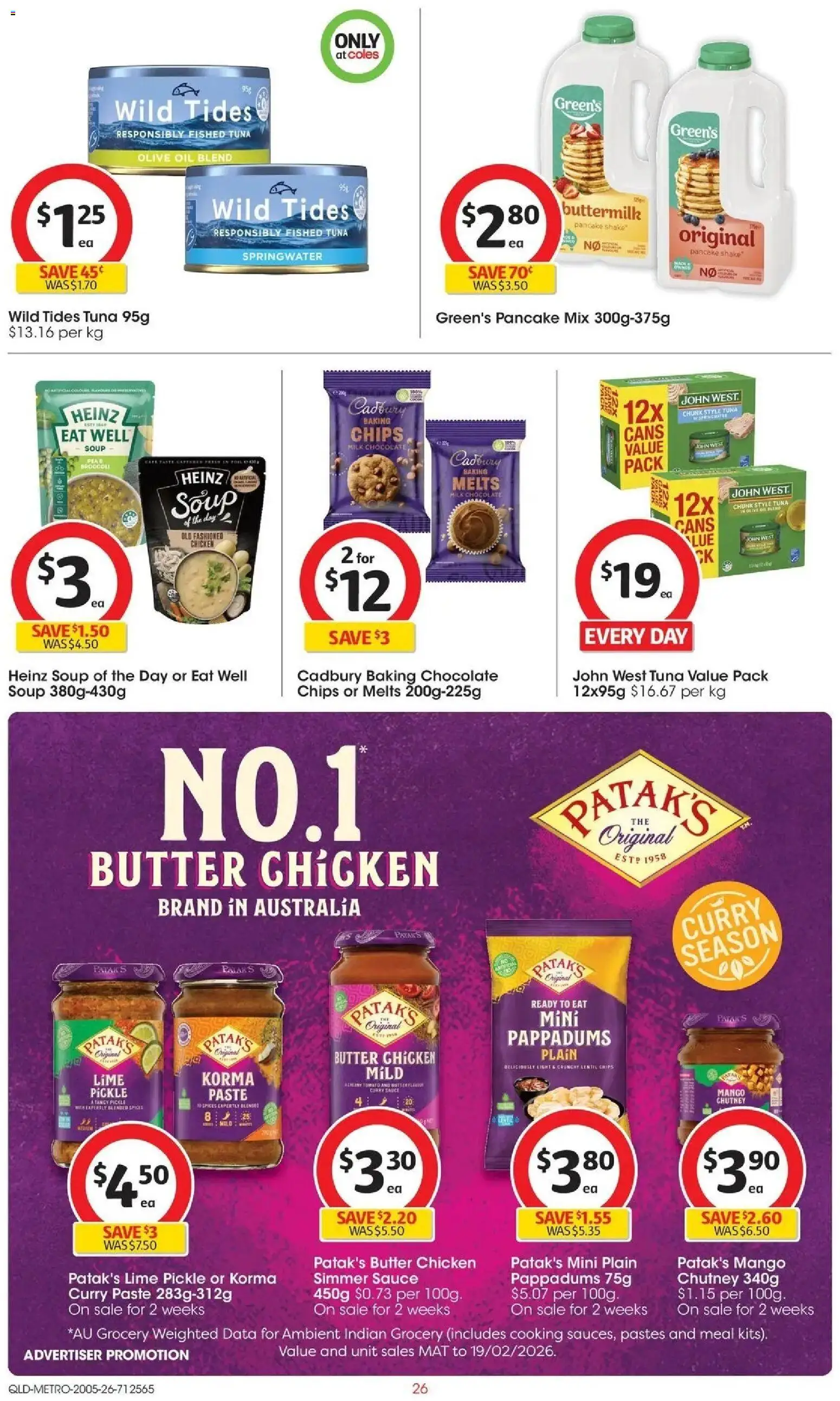 Coles catalogue - valid from 19.05.2026 | Page: 26 | Products: Chicken, Olive oil, Spices, Soup