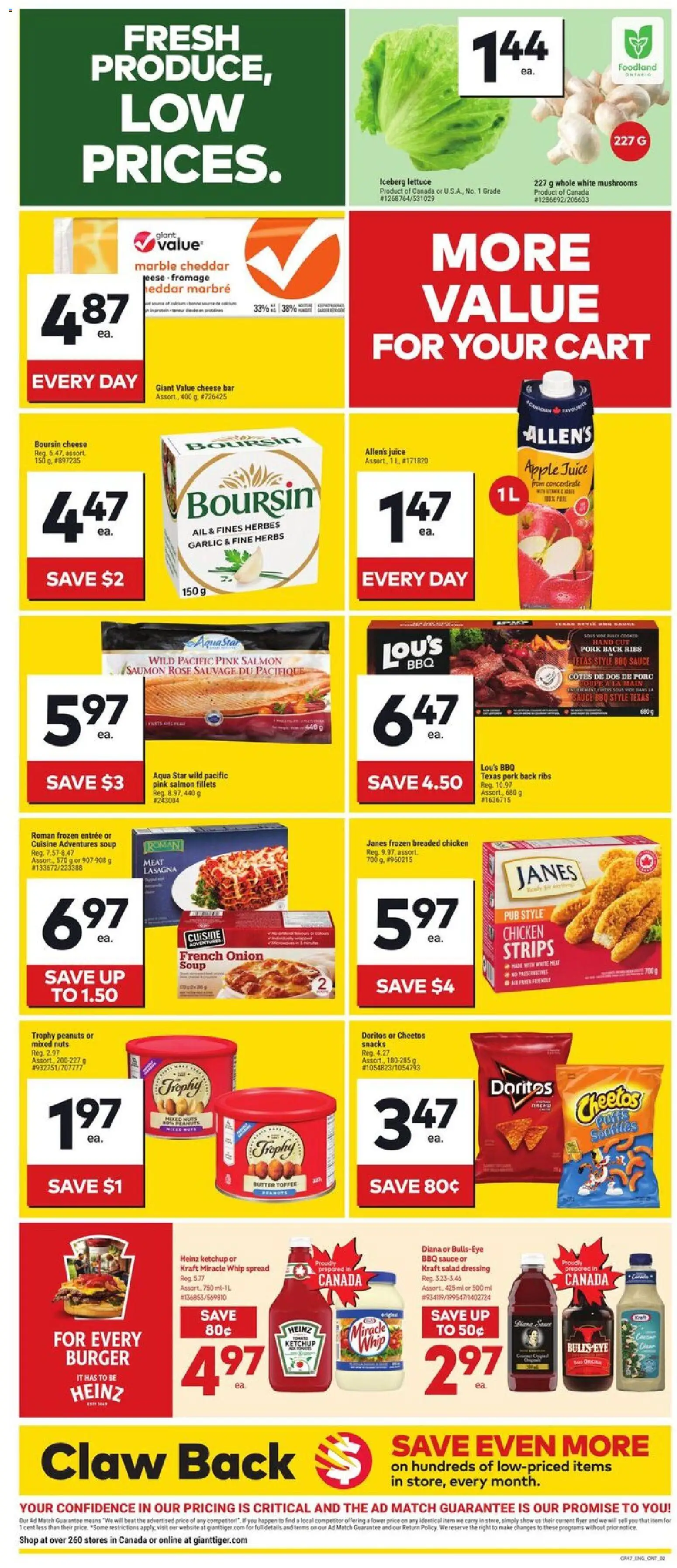 Giant Tiger flyer valid from Jun 24, 2026 | Page: 2 | Products: Ketchup, Salad, Chicken, Pork