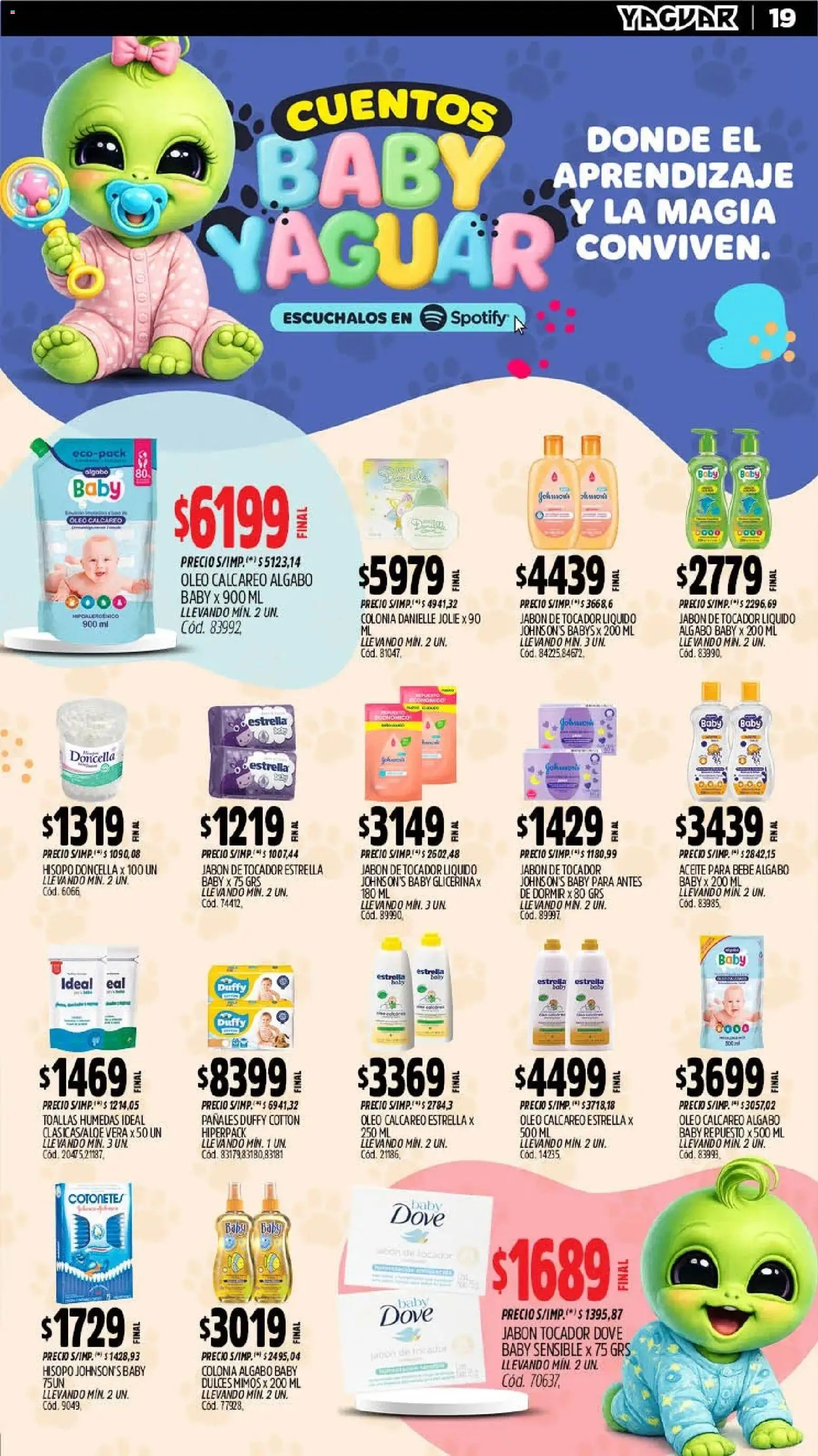 Yaguar - Oferta Semanal San Juan │ válido desde el 06/07/2026 | Página: 18 | Productos: Toallas, Aceite, Jabón, Pañales