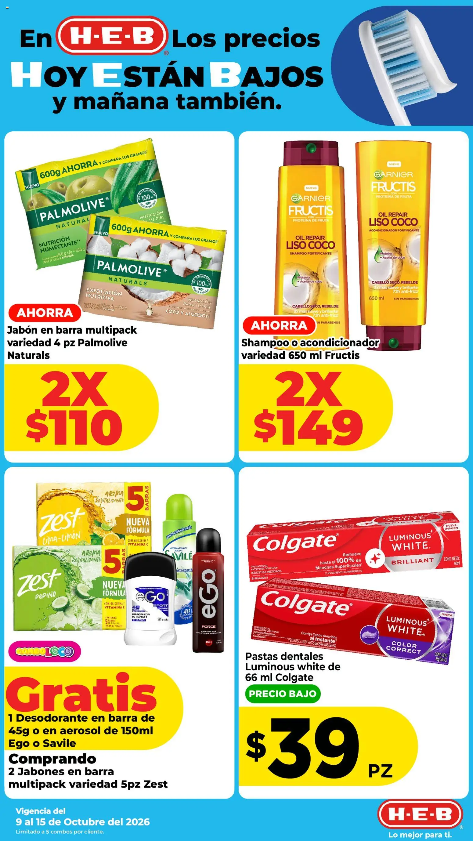 Nuevas ofertas de H-E-B válidas en toda la República Mexicana desde el 09/10/2026. ¡Encuentra las mejores ofertas en H-E-B folleto! | Página: 10