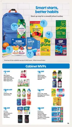 Preview of Sam's Club weekly ads valid from 07/22/2026 | Page: 13 | Products: Magnesium, Fish, Pants, Sugar