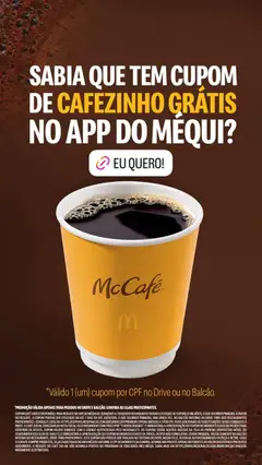 McDonald’s ofertas - Pré-Visualização do folheto da loja McDonald’s, válido de 11.03.2026 | Página: 9 | Produtos: Celular, Tela, Café