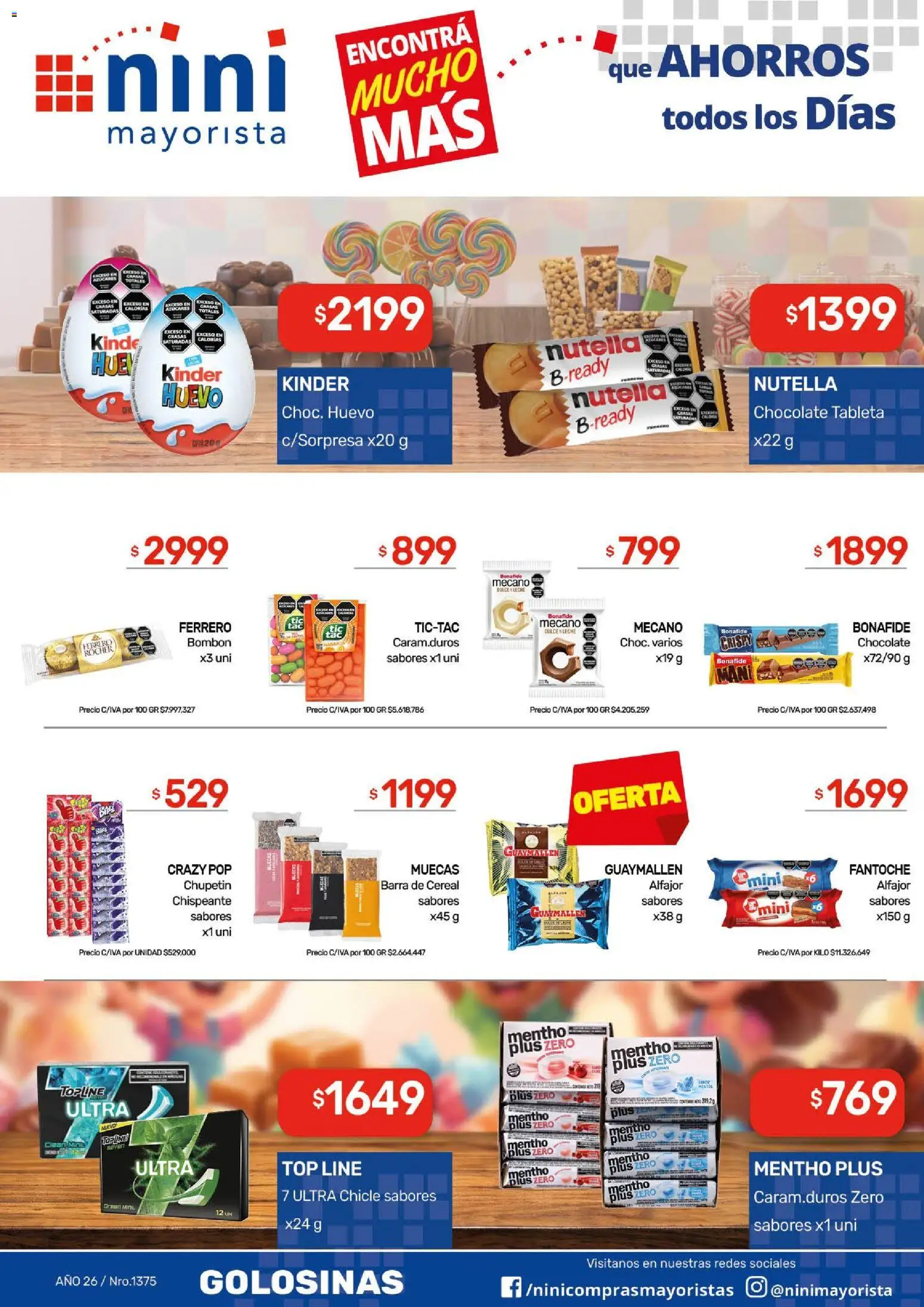 NINI Mayorista catálogo │ válido desde el 31/08/2026 | Página: 34 | Productos: Dulce, Huevo, Leche, Chocolate