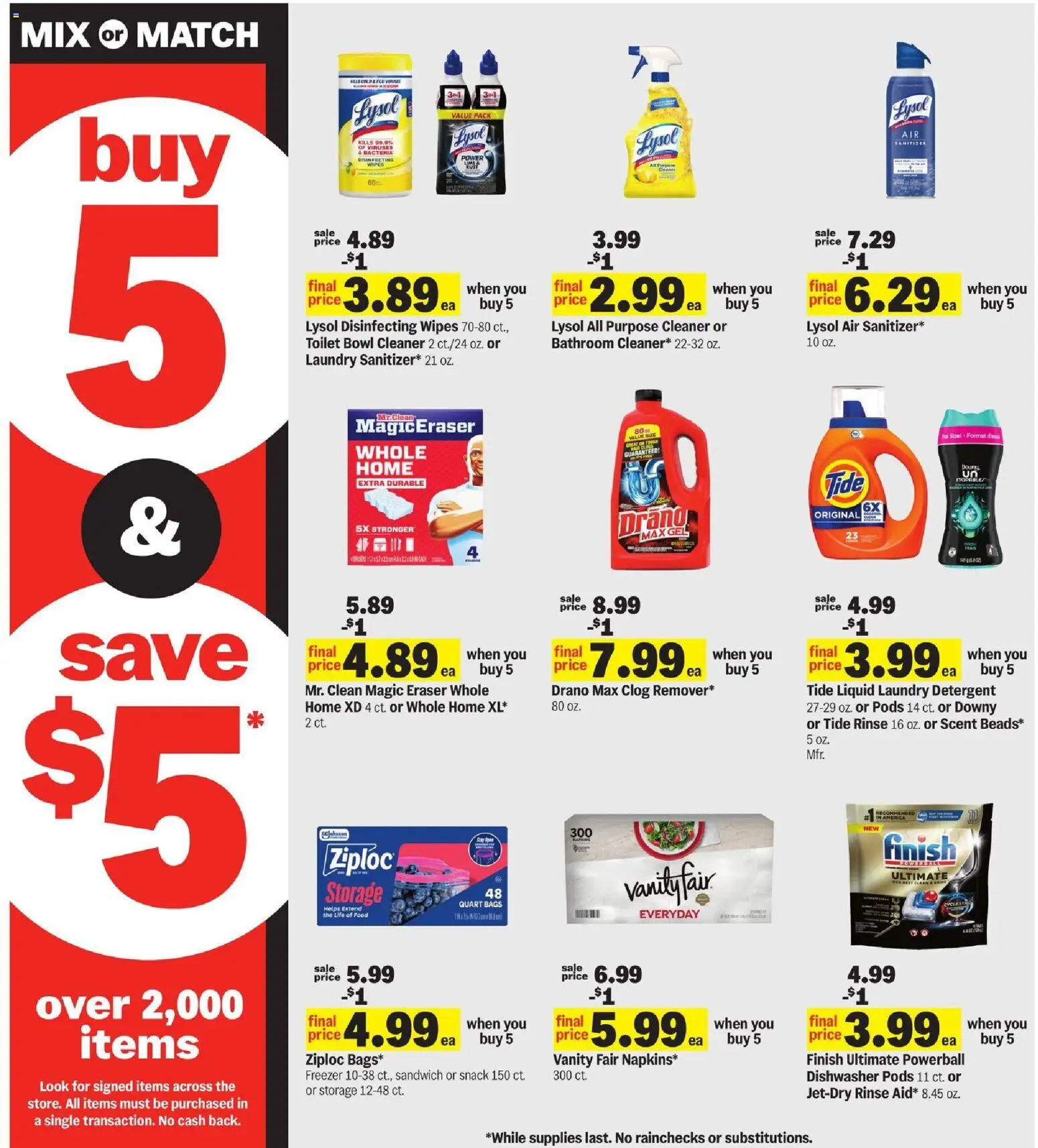 Meijer Weekly Ad - MI - valid from 13.05.2026 | Page: 15 | Products: Eraser, Detergent, Freezer, Dishwasher