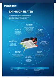 Preview of Mitre 10 2026 Bathroom Innovation E-Selection Guide - valid from 07.05.2026 | Page: 17 | Products: Heater, Timer, Fan, Bathroom