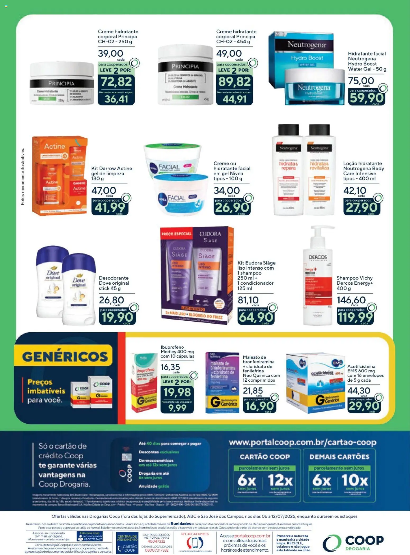 Coop Folheto - válido de 06/07/2026 | Página: 2 | Produtos: Shampoo, Desodorante, Dove, Body