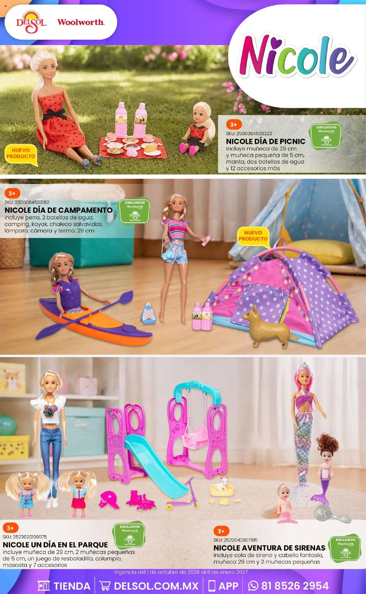 Nuevas ofertas de Del Sol y Woolworth válidas en toda la República Mexicana desde el 01/10/2026. ¡Encuentra las mejores ofertas en Del Sol y Woolworth catálogo El Castillo del Juguete! | Página: 42 | Productos: Chaleco, Agua, Cámara, Juego