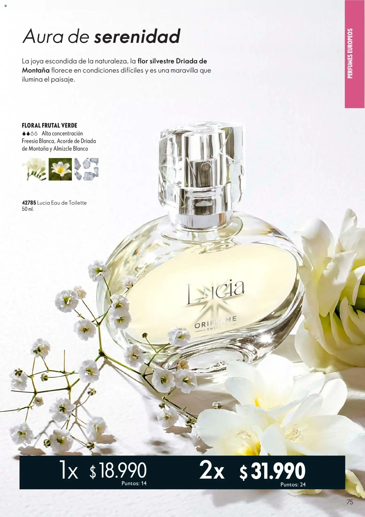 Oriflame catálogo │ válido desde el 11.09.2026 | Página: 75 | Productos: Perfumes, Eau de toilette