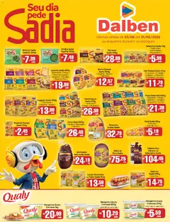 Supermercado Dalben ofertas Sadia - Pré-Visualização do folheto da loja Supermercado Dalben, válido de 04/08/2026 | Página: 1