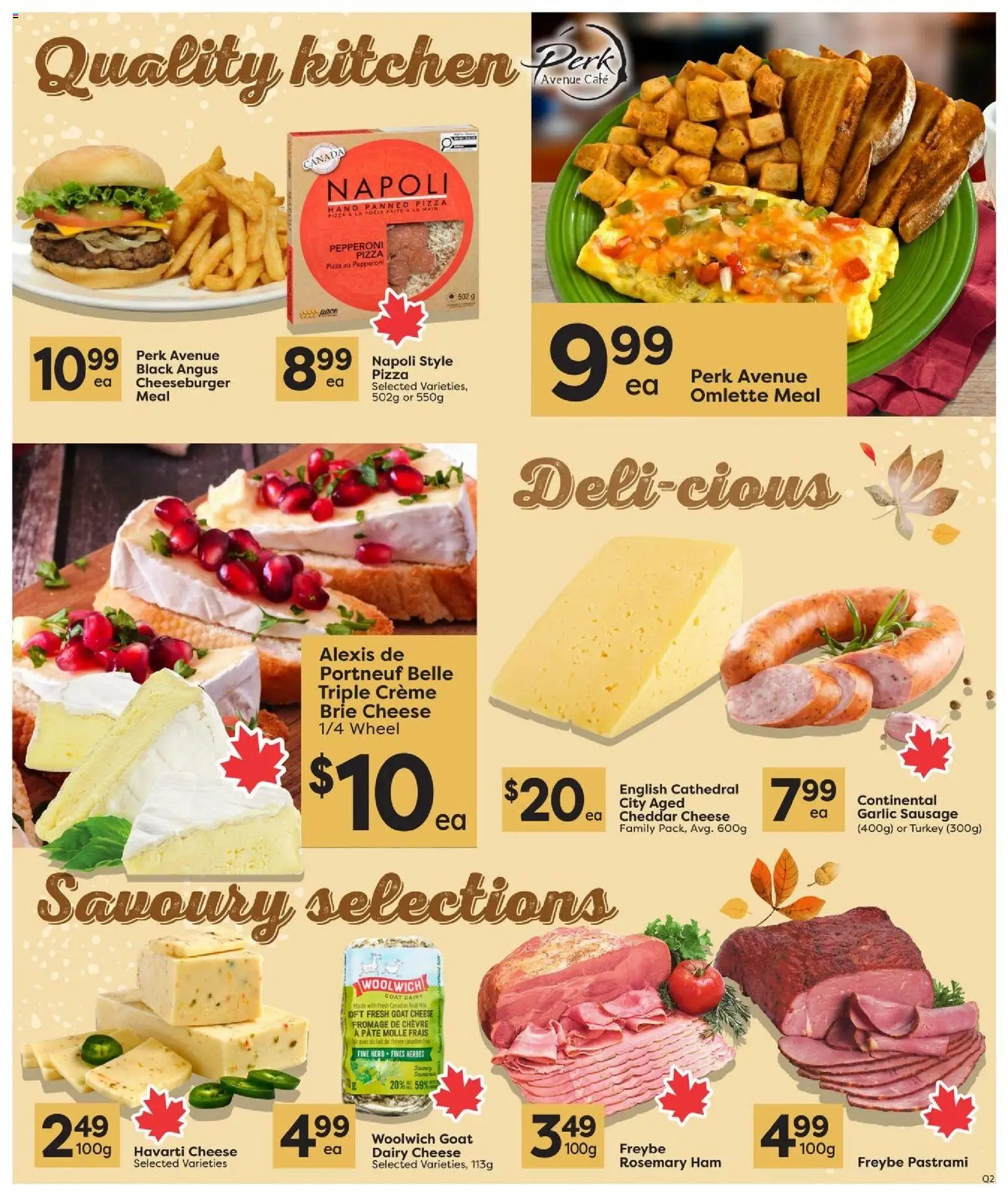 Quality Foods flyer valid from Oct 1, 2026 | Page: 7 | Products: Turkey, Pâté, Sausage, Cheese