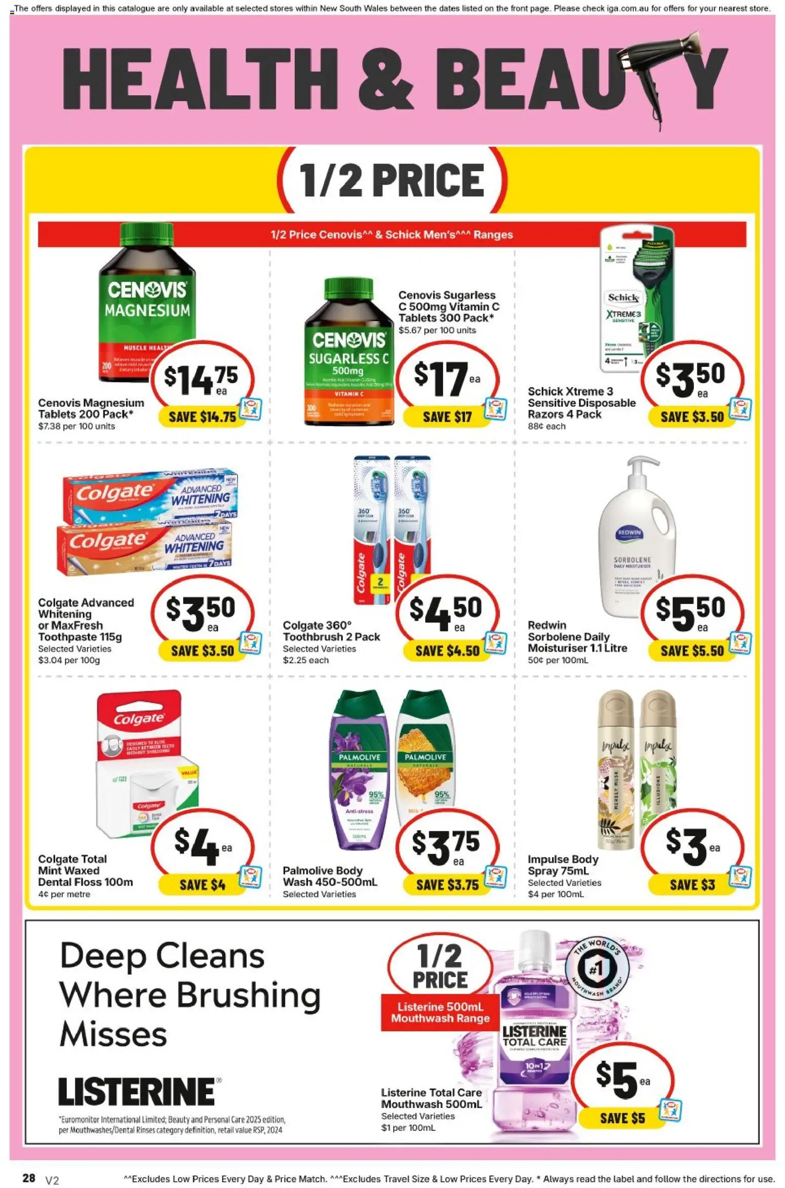 IGA catalogue - valid from 17.06.2026 | Page: 26 | Products: Toothpaste, Mouthwash, Tablets, Vitamin