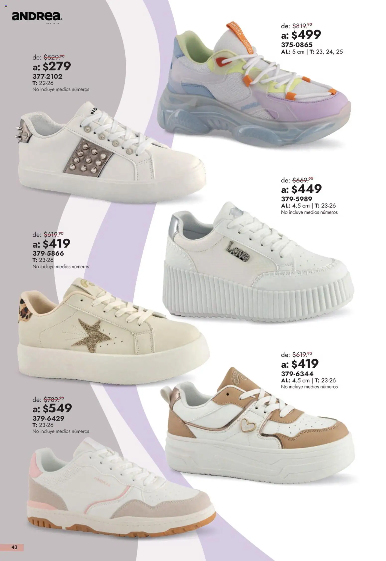 Nuevas ofertas de Andrea válidas en toda la República Mexicana desde el 13/09/2026. ¡Encuentra las mejores ofertas en Andrea catálogo Outlet! | Página: 42