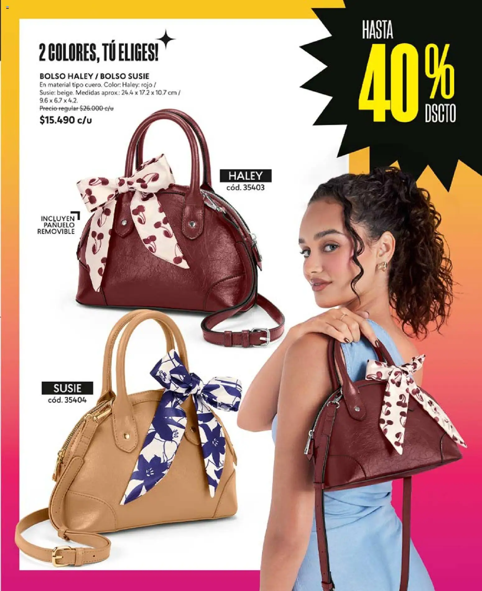 Catálogo CyZone Campaña 11 │ válido desde el 14.06.2026 | Página: 29 | Productos: Pañuelo, Bolso