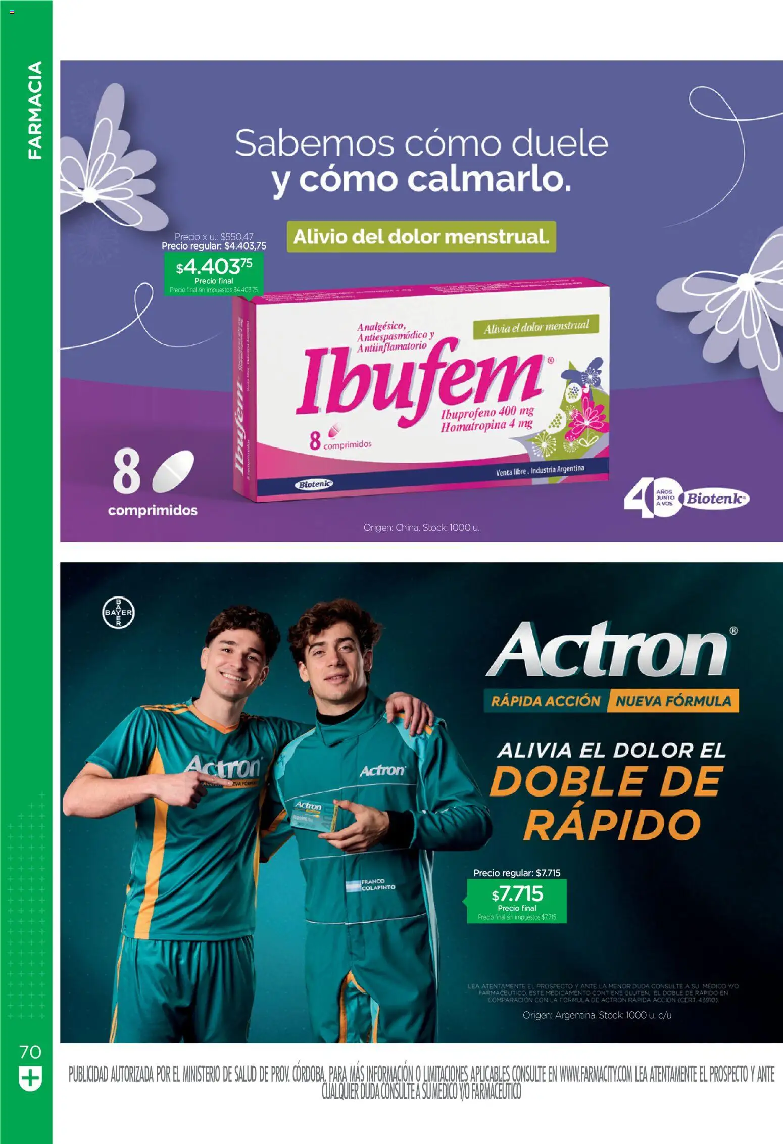 Farmacity catálogo │ válido desde el 01/09/2026 | Página: 70